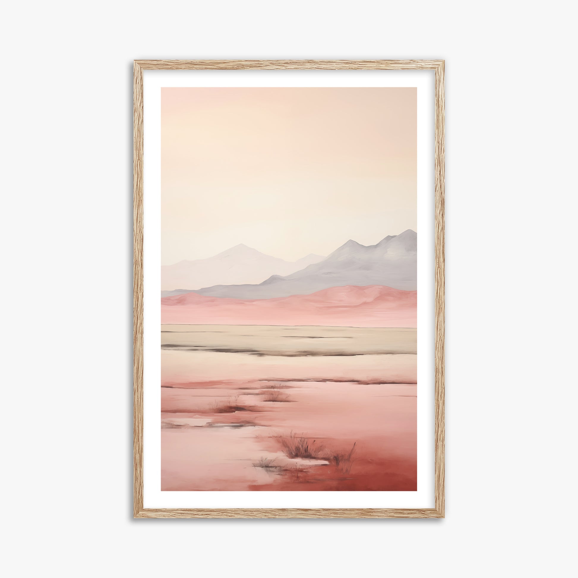 Dreamridge, 61x91cm Framed Art Reproduction With Raw Oak Frame