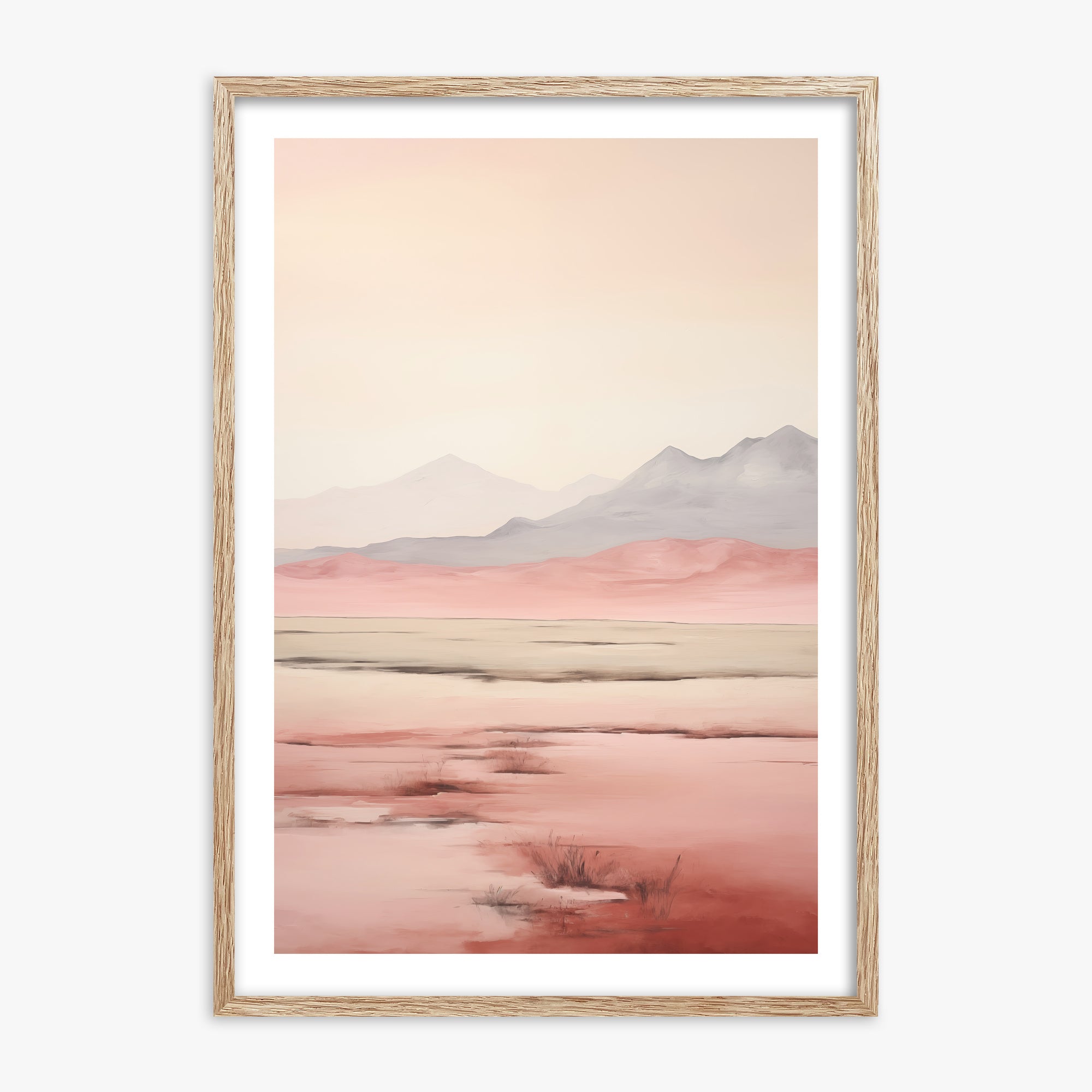 Dreamridge, 70x100cm Framed Art Reproduction With Raw Oak Frame
