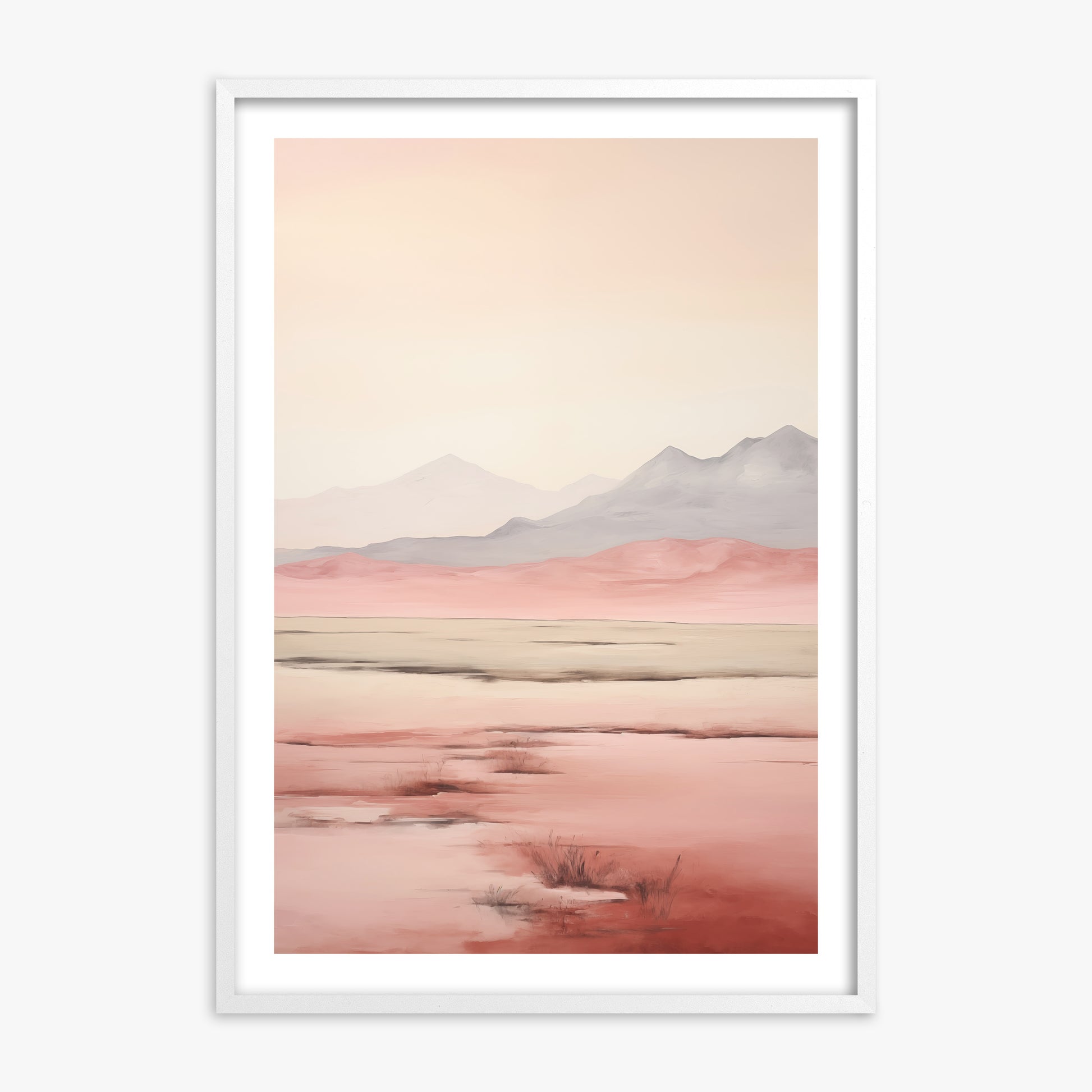 Dreamridge, White Framed Poster With White Frame
