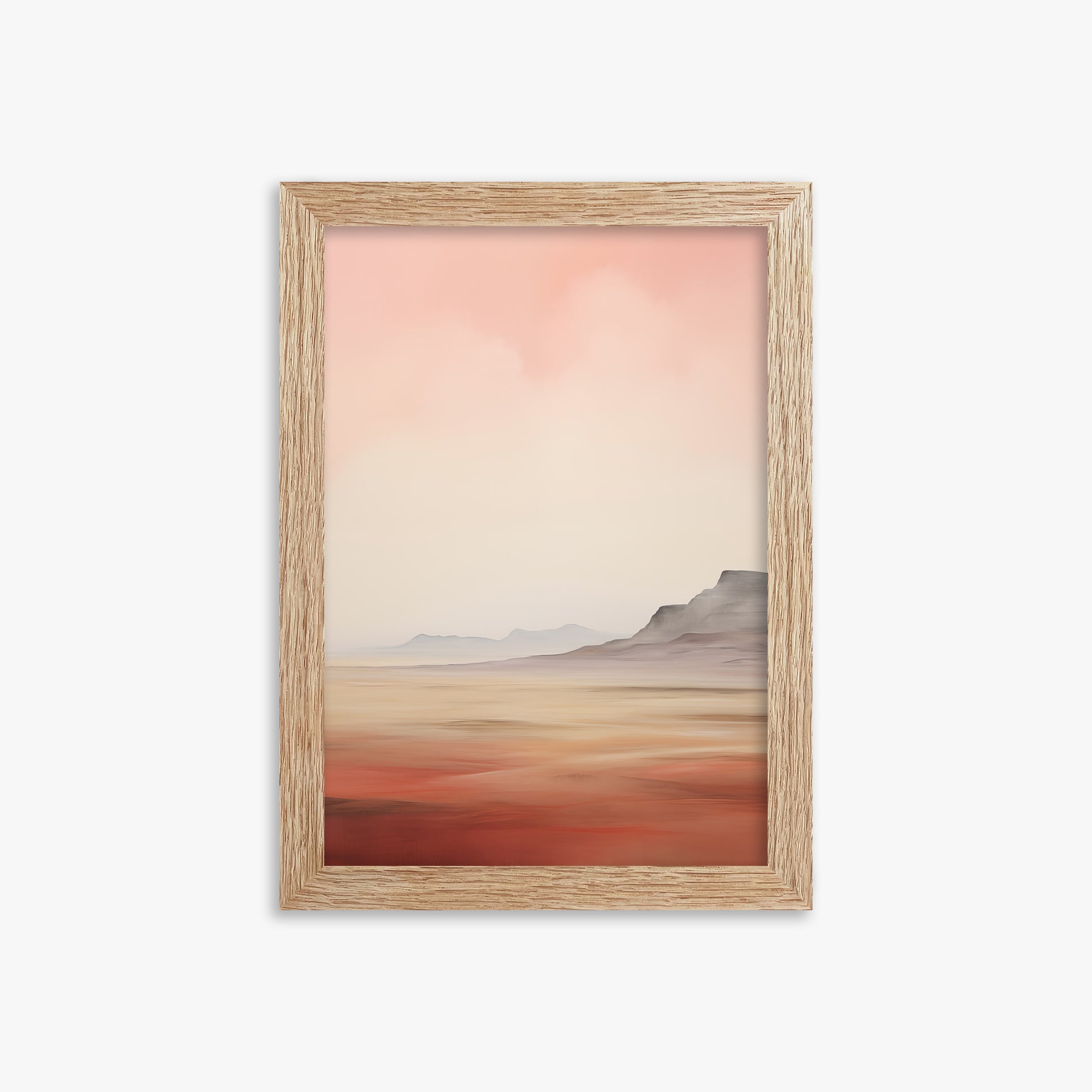 Mesa Dawn, 21x30cm Framed Art Reproduction With Raw Oak Frame