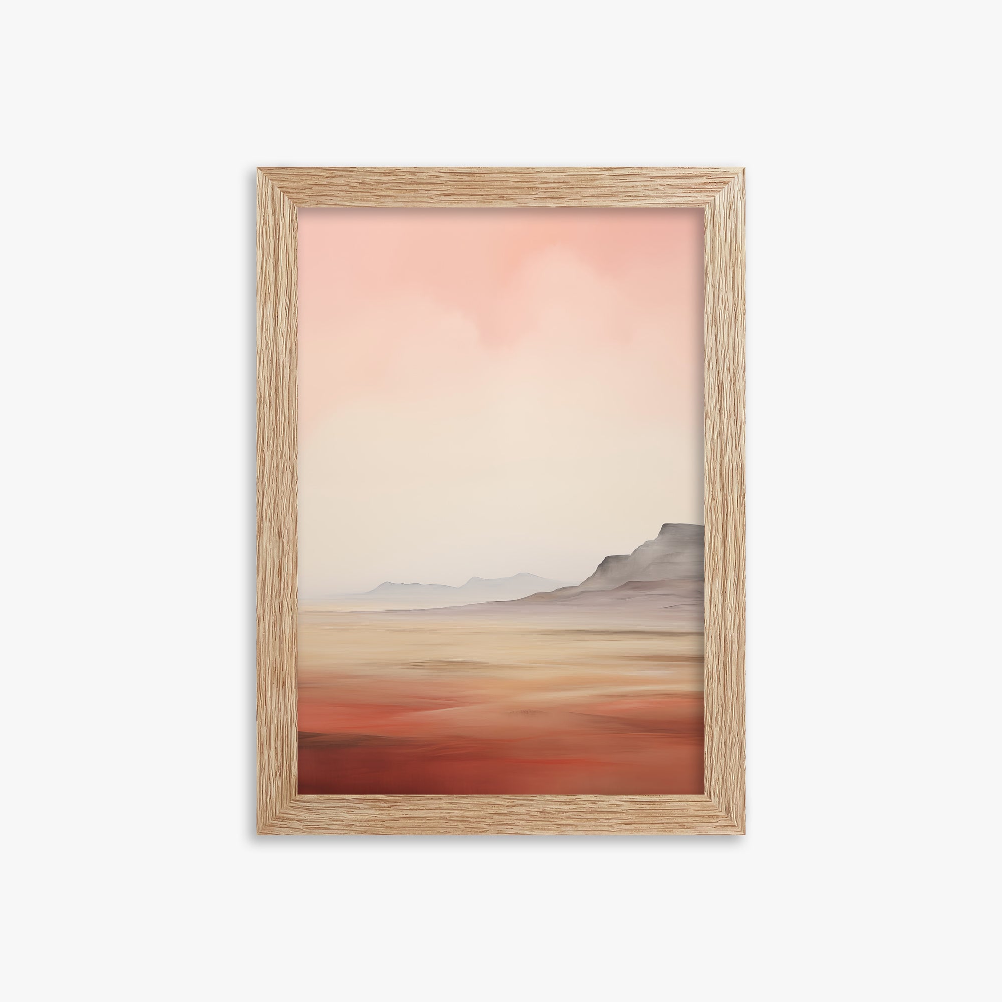 Mesa Dawn, 21x30cm Framed Art Reproduction With Raw Oak Frame