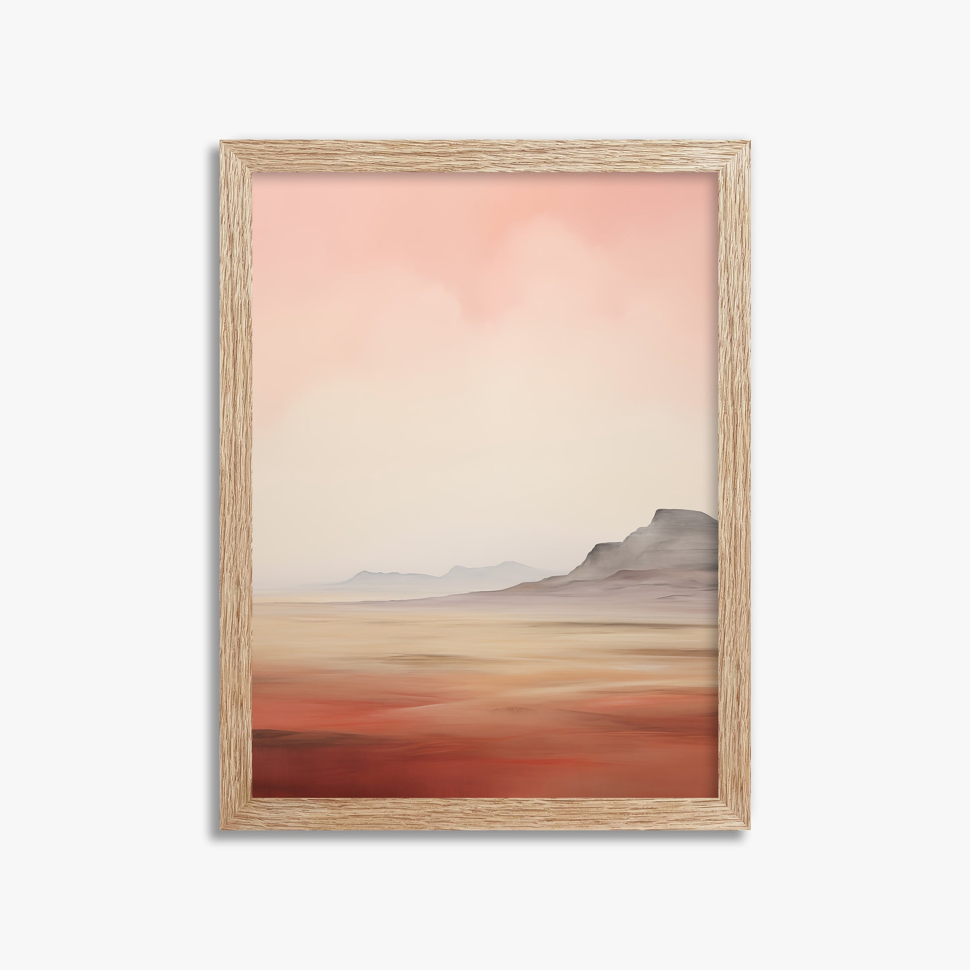 Mesa Dawn, 30x40cm Framed Art Reproduction With Raw Oak Frame