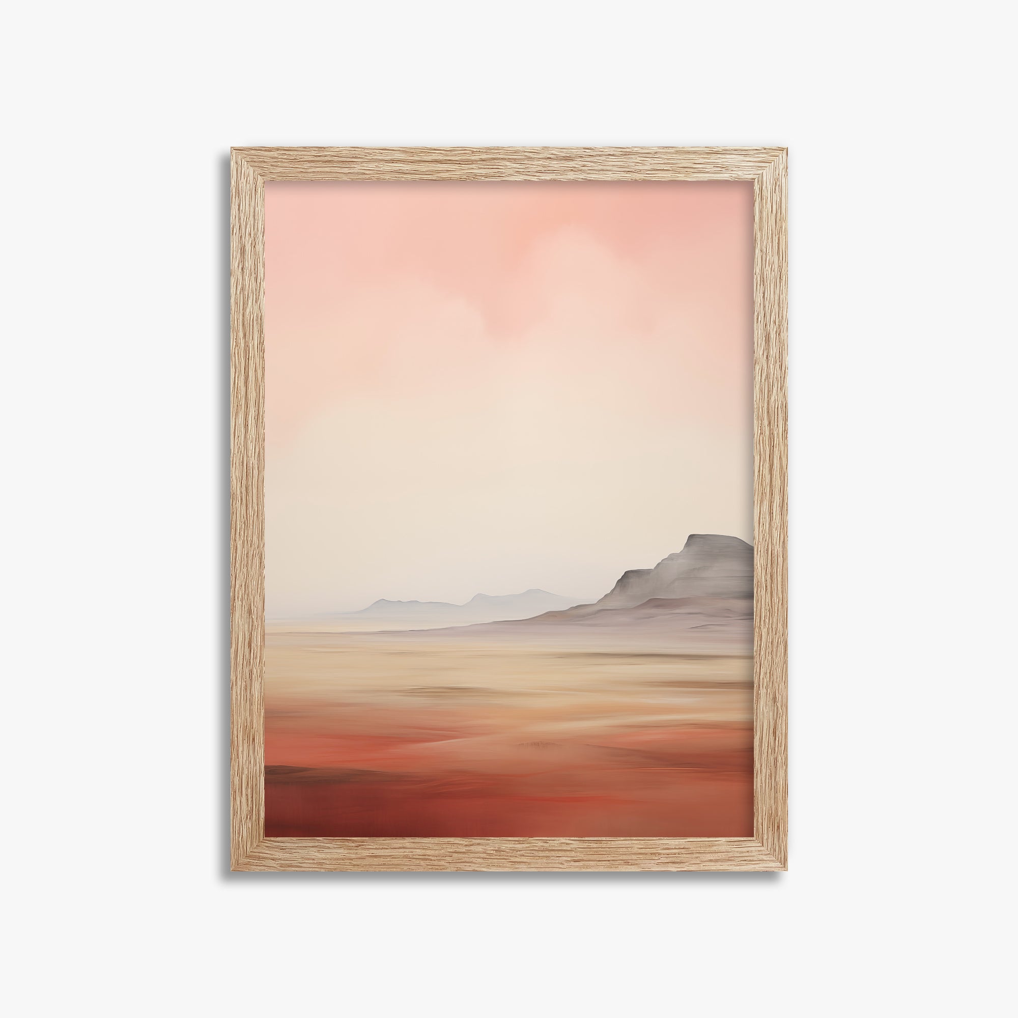 Mesa Dawn, 30x40cm Framed Art Reproduction With Raw Oak Frame