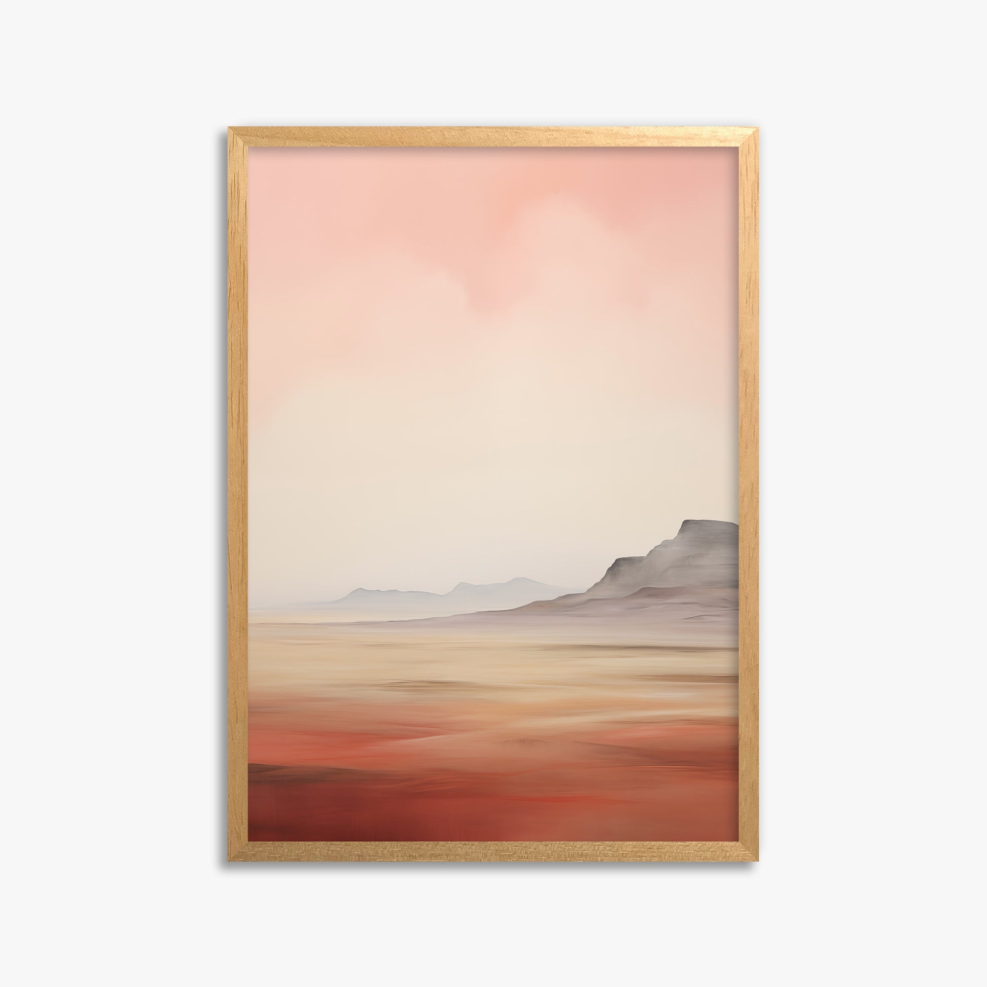 Mesa Dawn, 50x70cm Framed Poster With Oak Frame