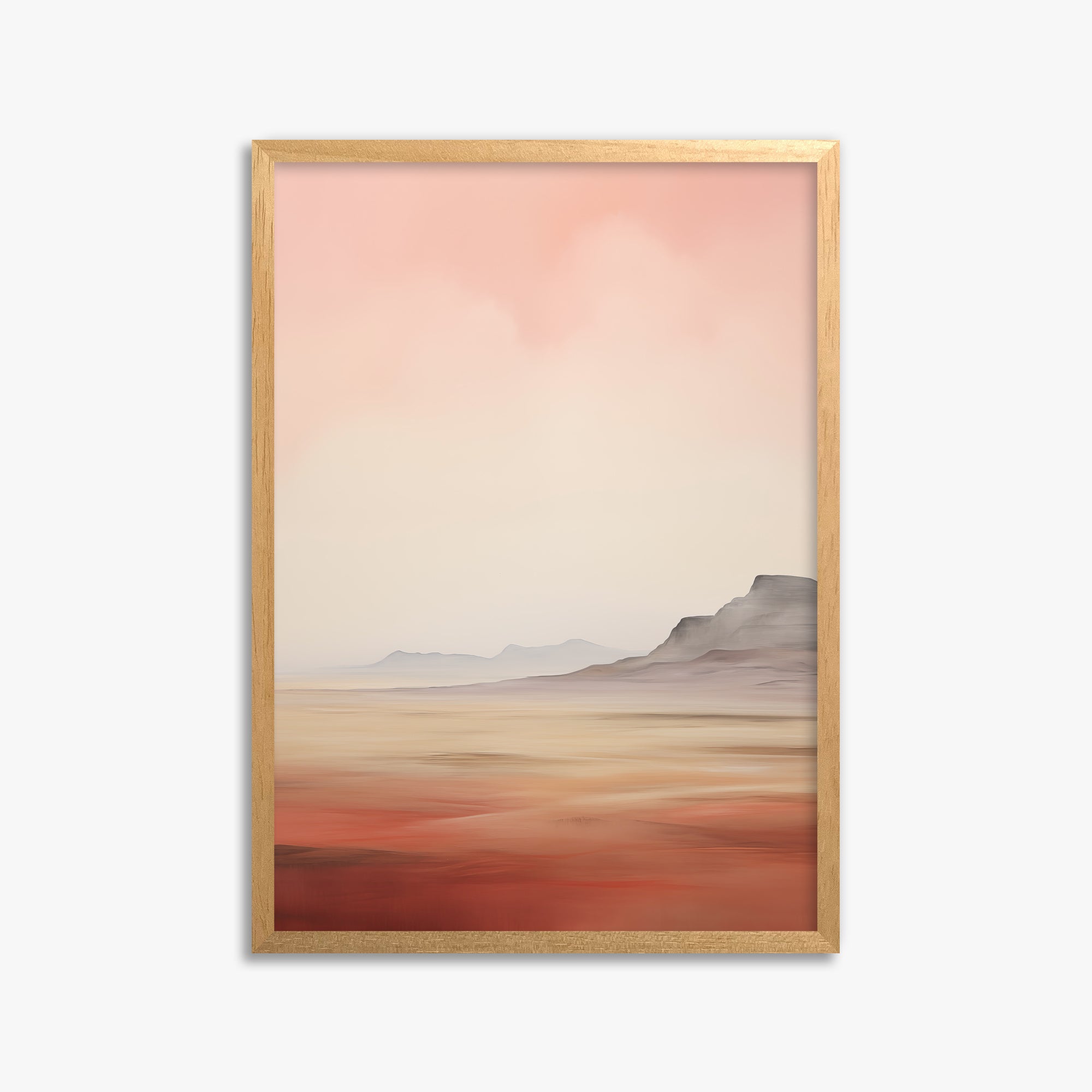 Mesa Dawn, 50x70cm Framed Poster With Oak Frame