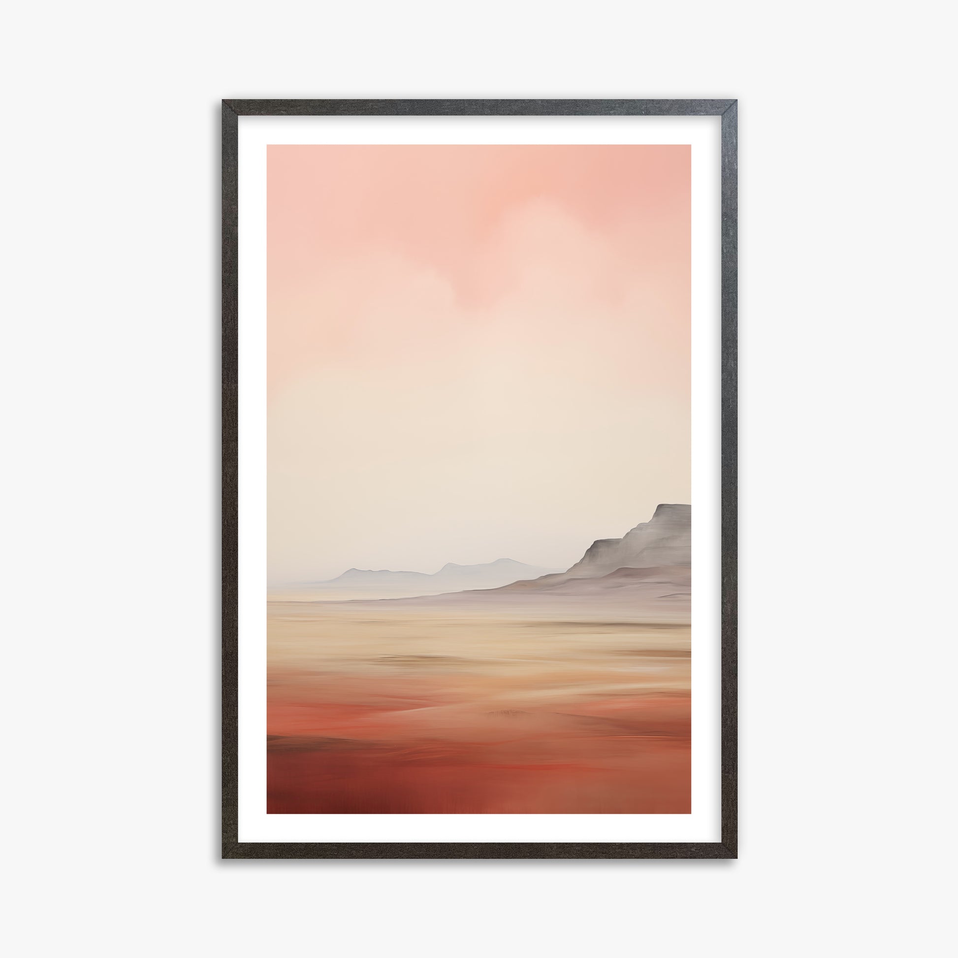 Mesa Dawn, 61x91cm Framed Art Reproduction With Espresso Frame