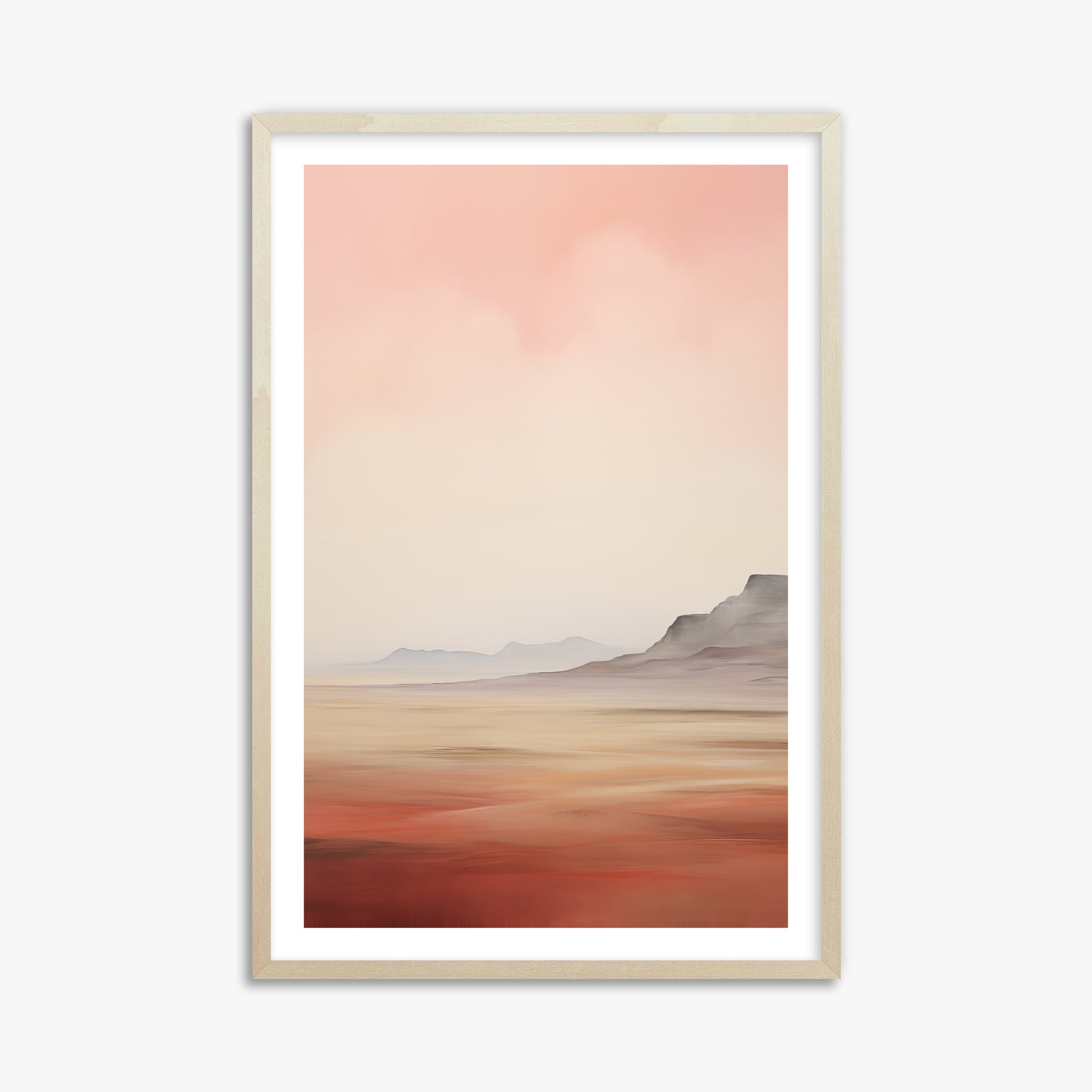 Mesa Dawn, 61x91cm Framed Art Reproduction With Lime Wood Frame
