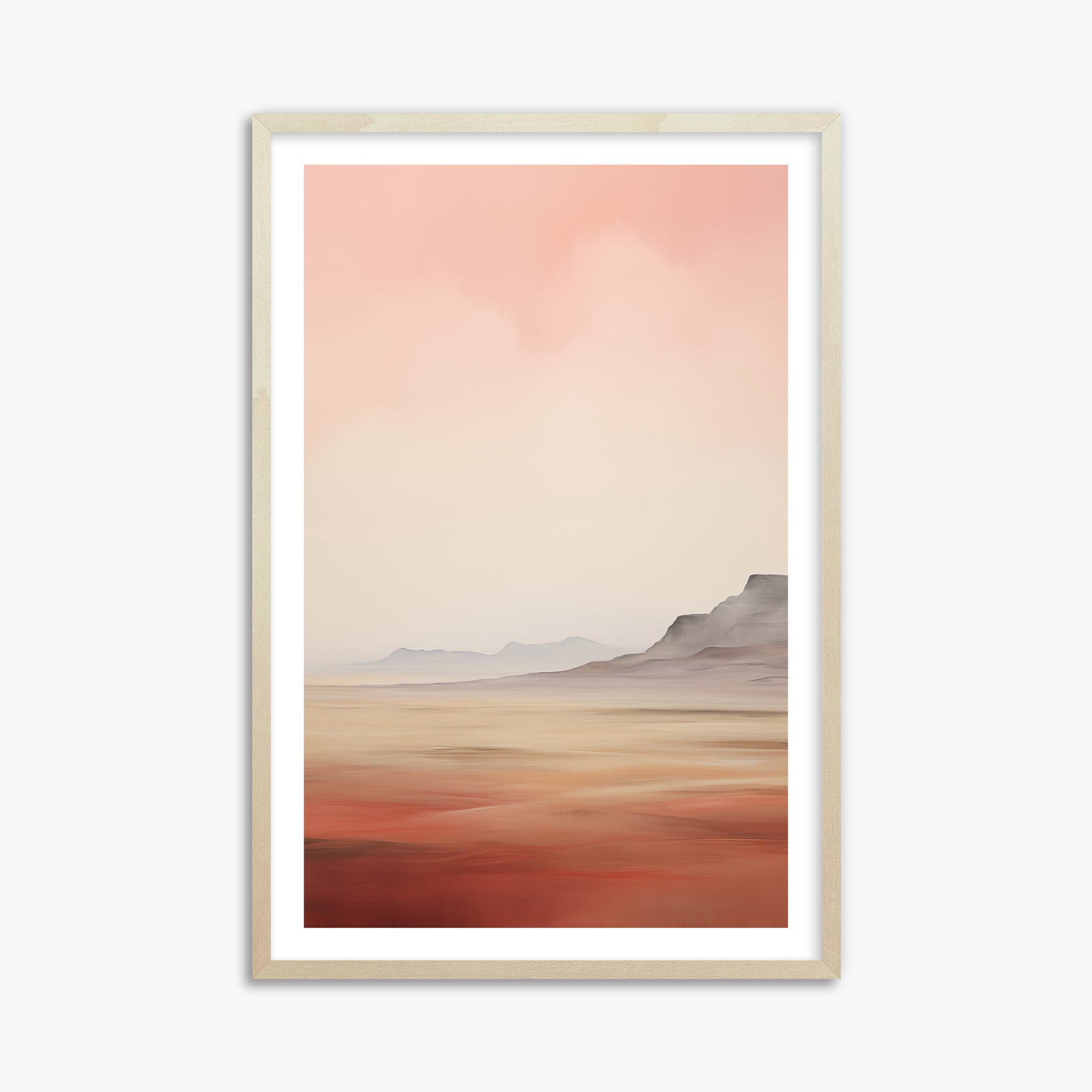 Mesa Dawn, 61x91cm Framed Art Reproduction With Lime Wood Frame