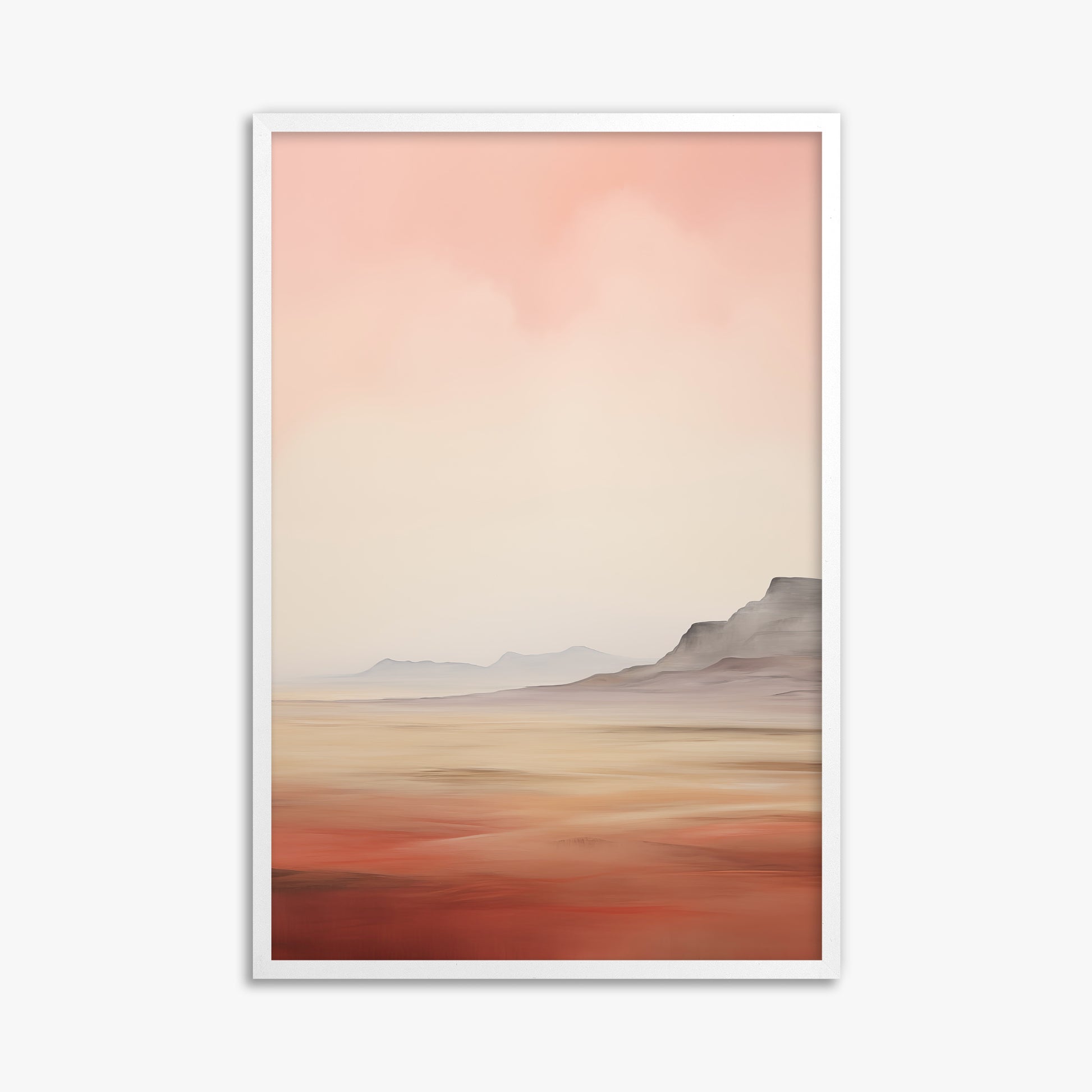 Mesa Dawn, 61x91cm Framed Poster With White Frame