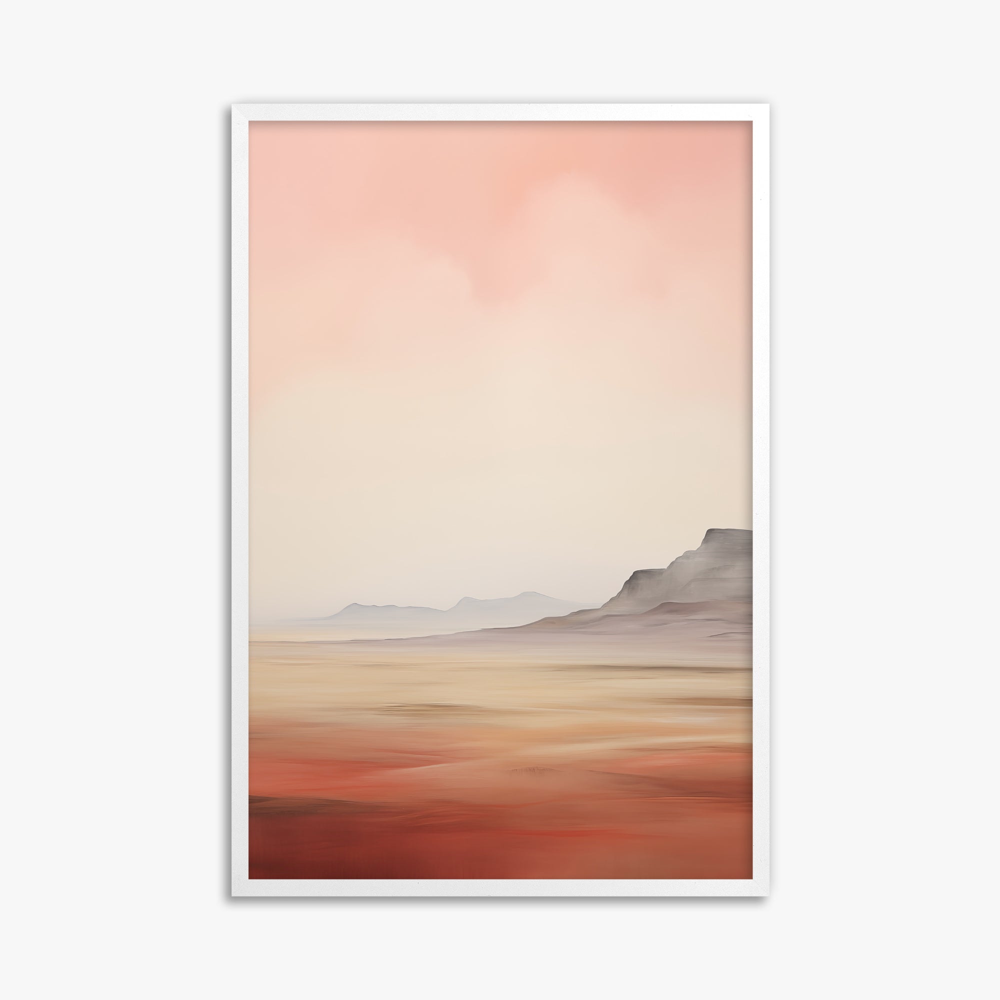 Mesa Dawn, 61x91cm Framed Poster With White Frame