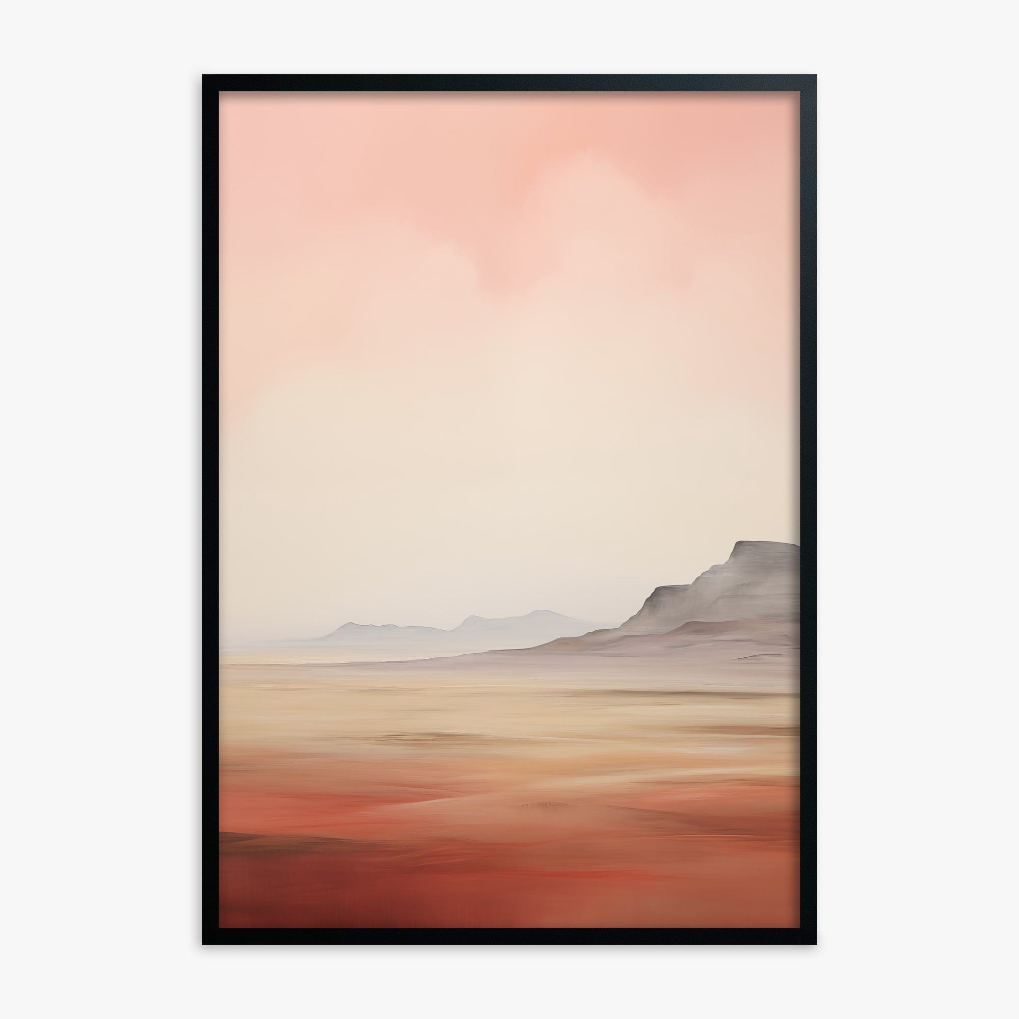 Mesa Dawn, Black Framed Poster With Black Frame