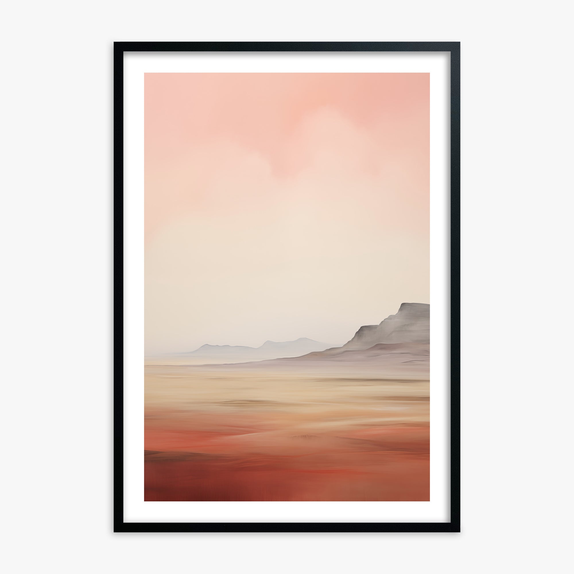 Mesa Dawn, Black Framed Poster With Black Frame