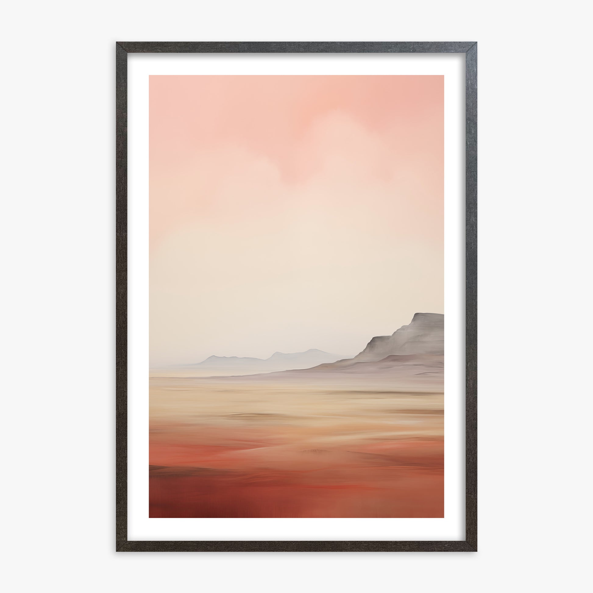 Mesa Dawn, 70x100cm Framed Art Reproduction With Espresso Frame