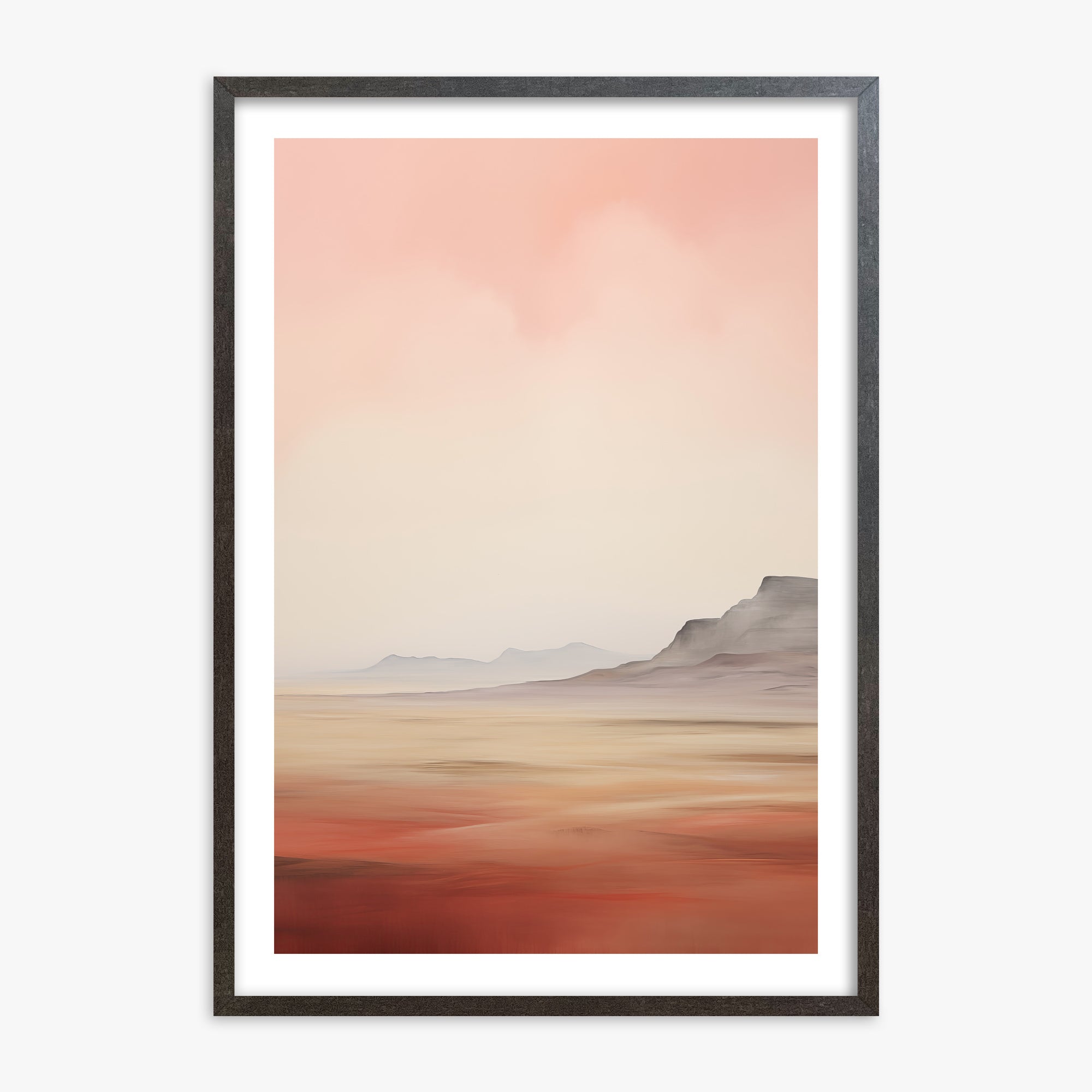 Mesa Dawn, 70x100cm Framed Art Reproduction With Espresso Frame