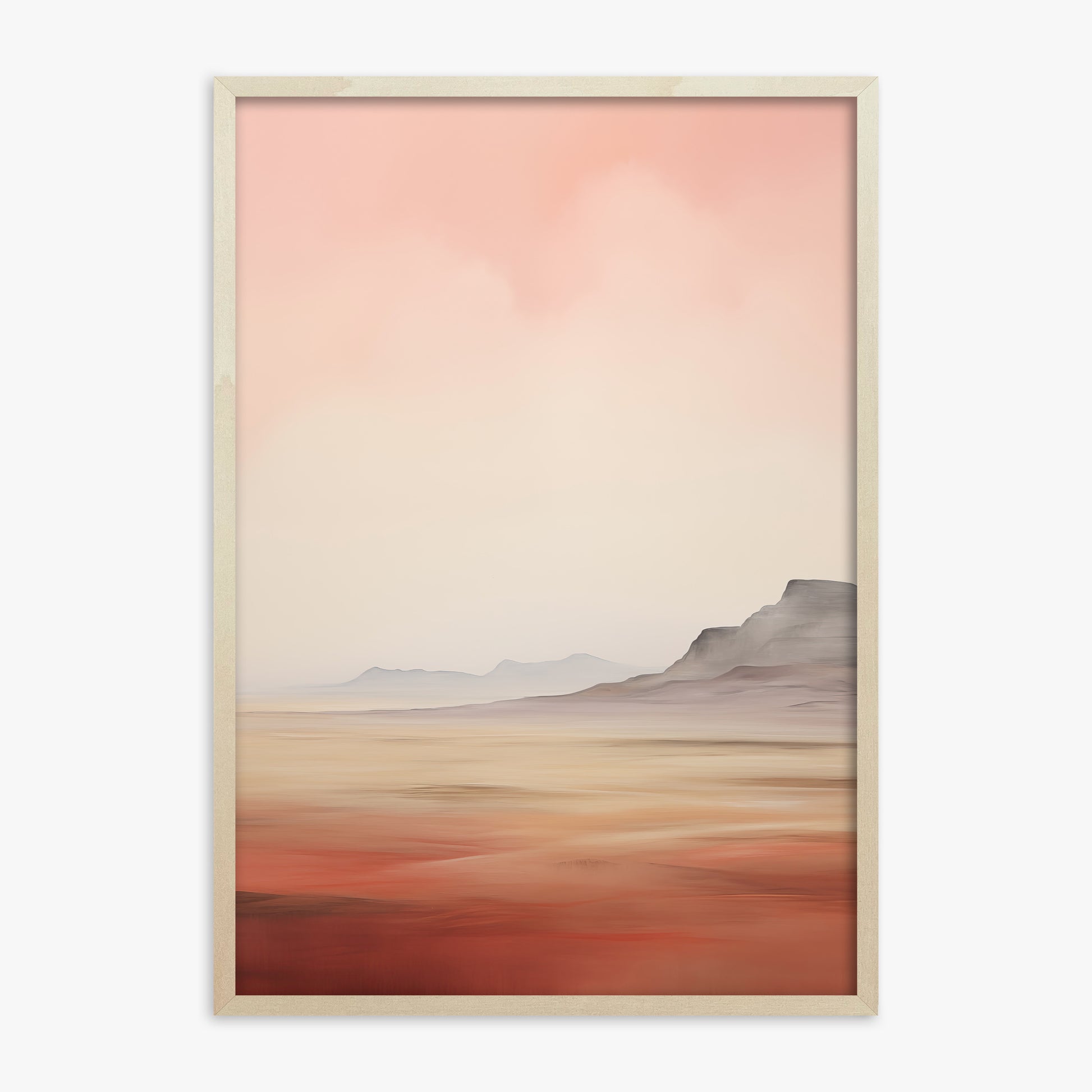 Mesa Dawn, 70x100cm Framed Art Reproduction With Lime Wood Frame