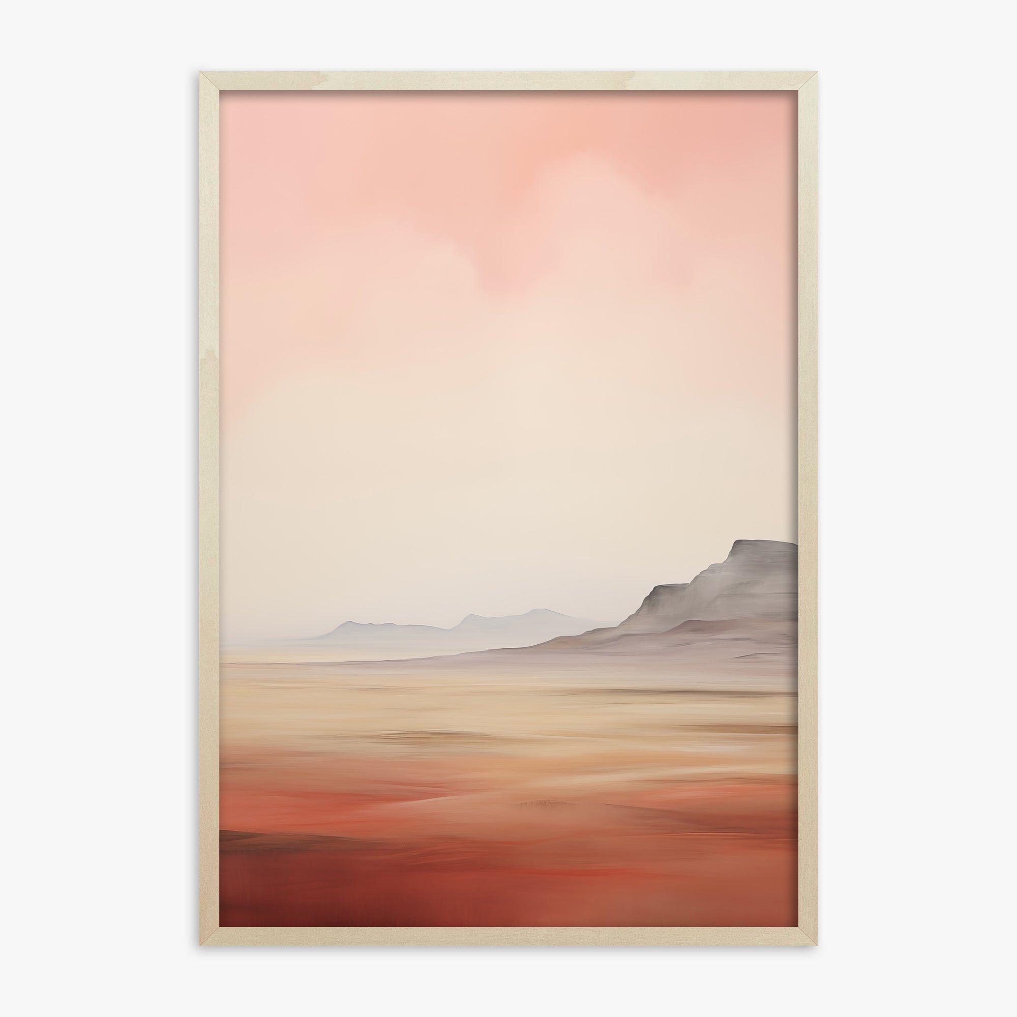 Mesa Dawn, 70x100cm Framed Art Reproduction With Lime Wood Frame
