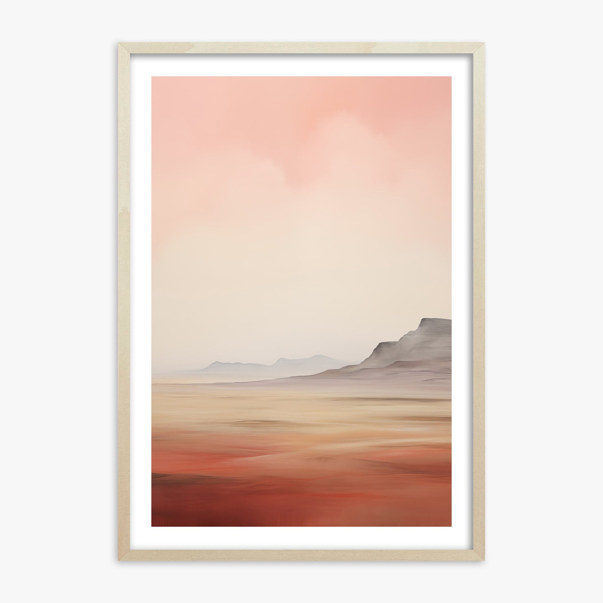 Mesa Dawn, 70x100cm Framed Art Reproduction With Lime Wood Frame