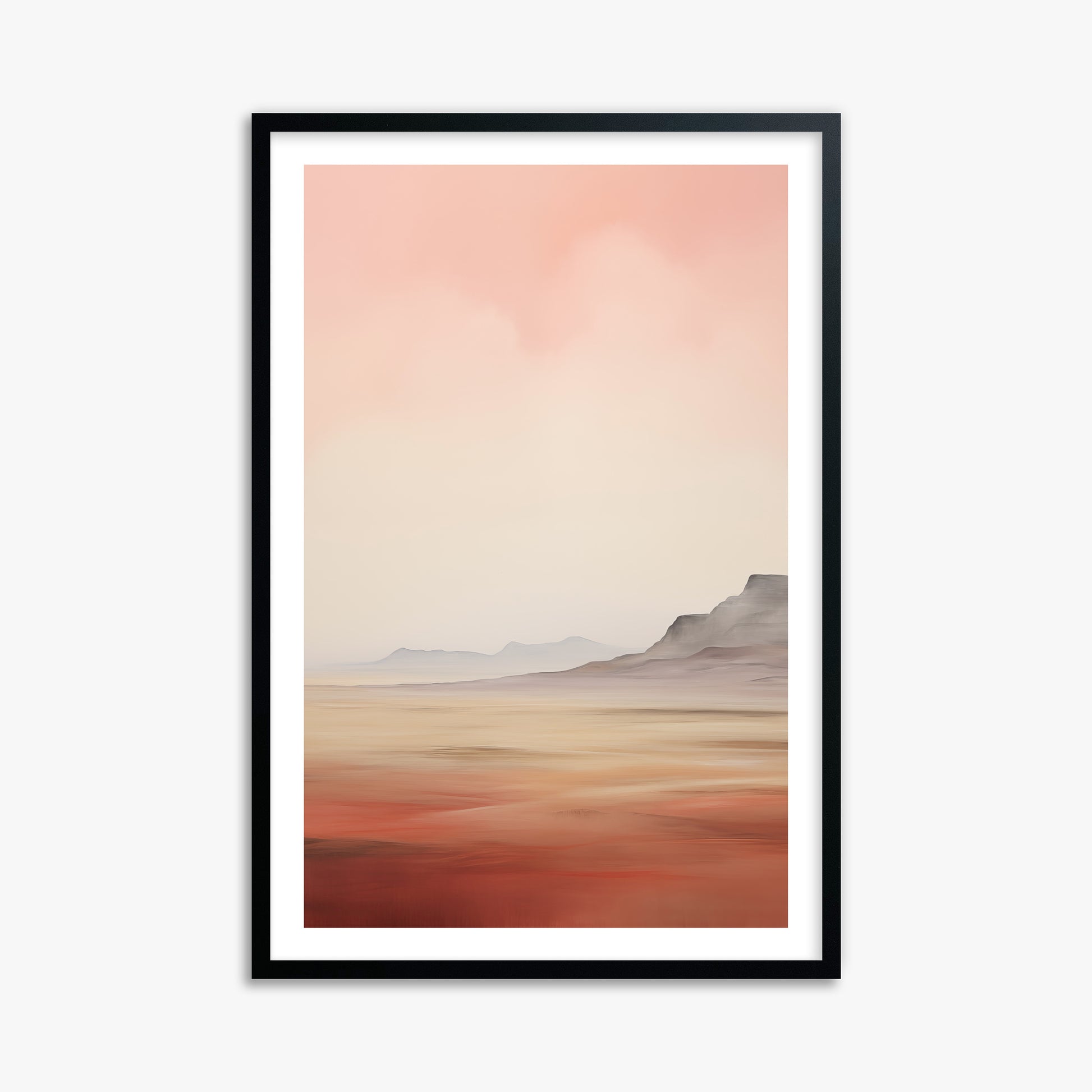 Mesa Dawn, 61x91cm Black Framed Art Reproduction