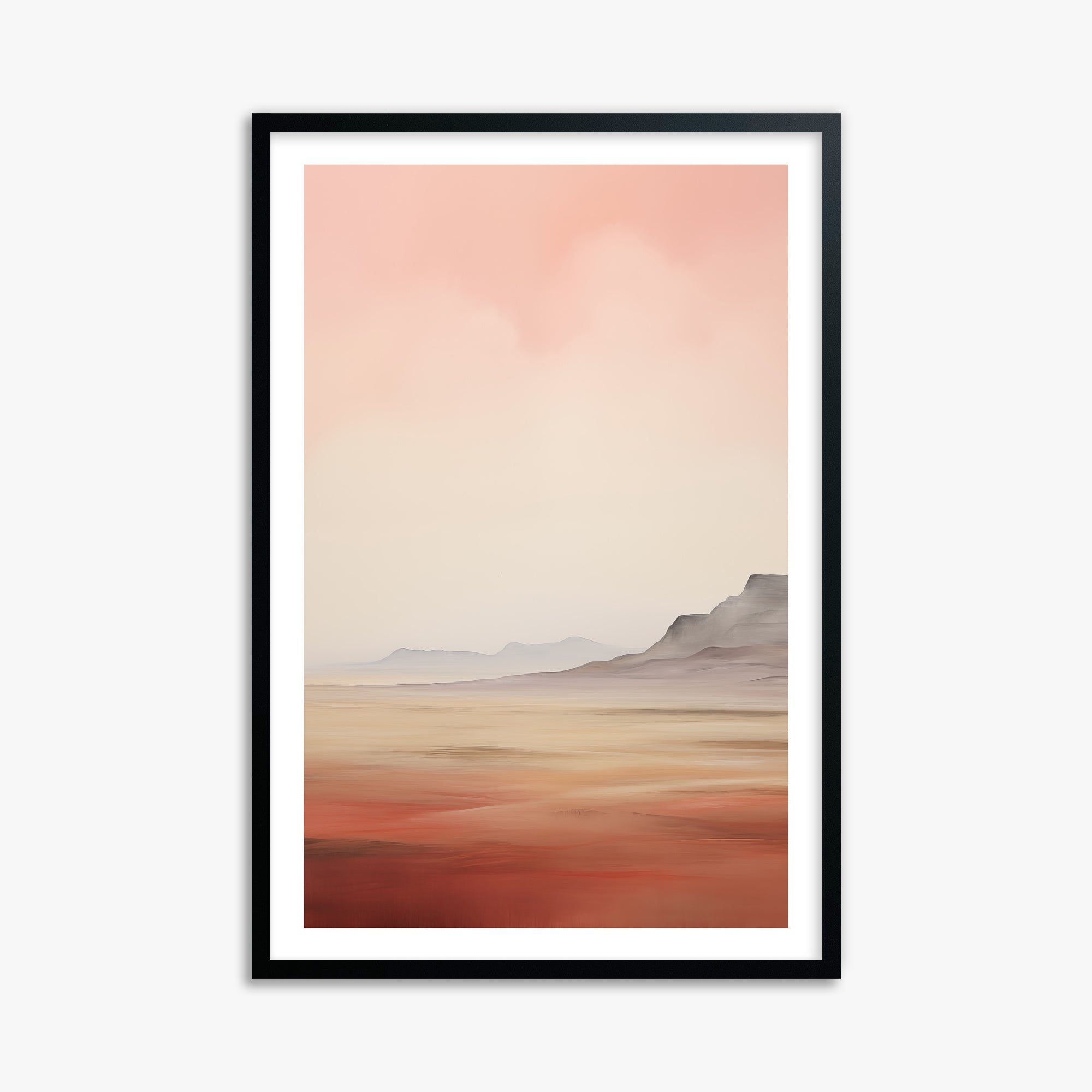 Mesa Dawn, 61x91cm Black Framed Art Reproduction