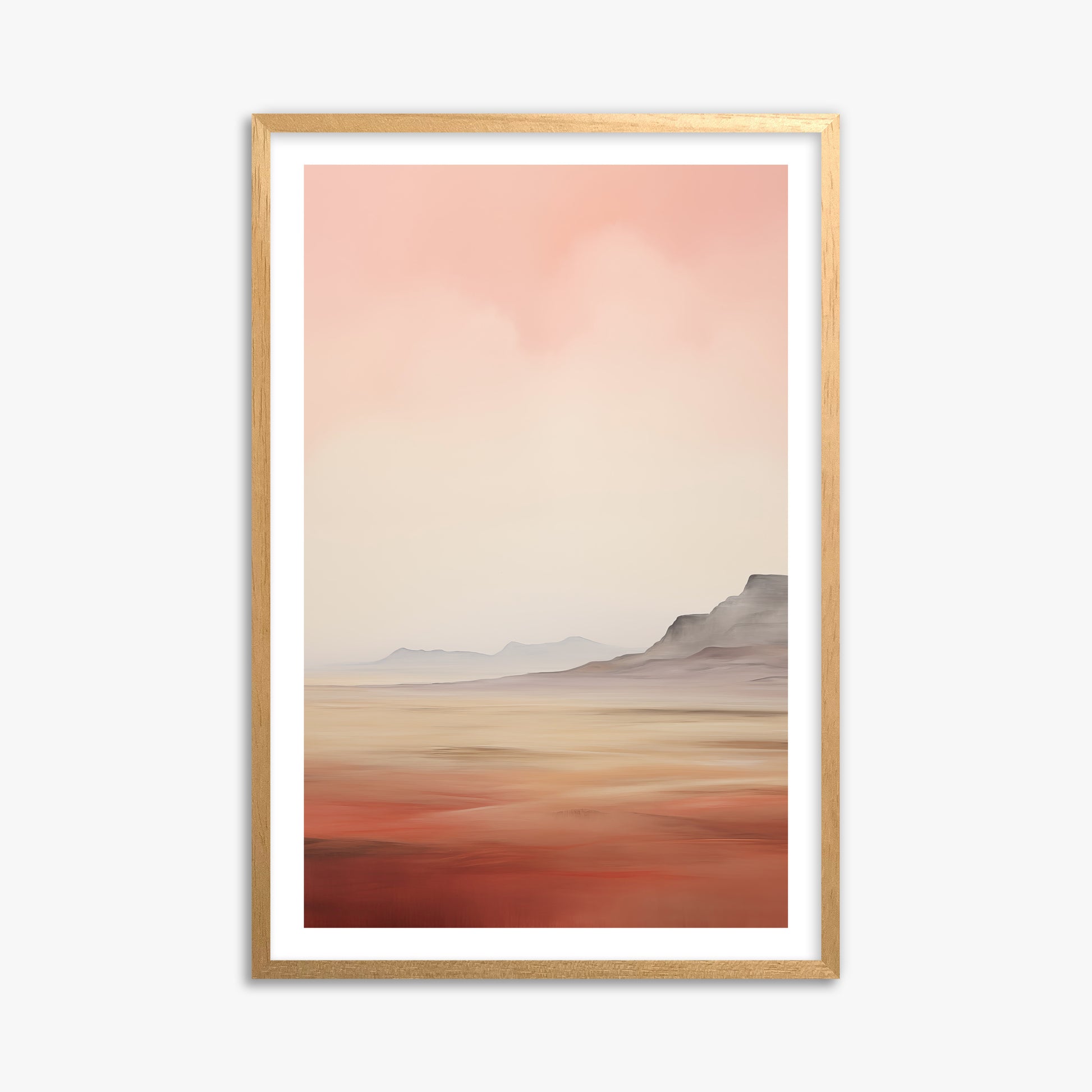 Mesa Dawn, 61x91cm Oak Framed Art Reproduction