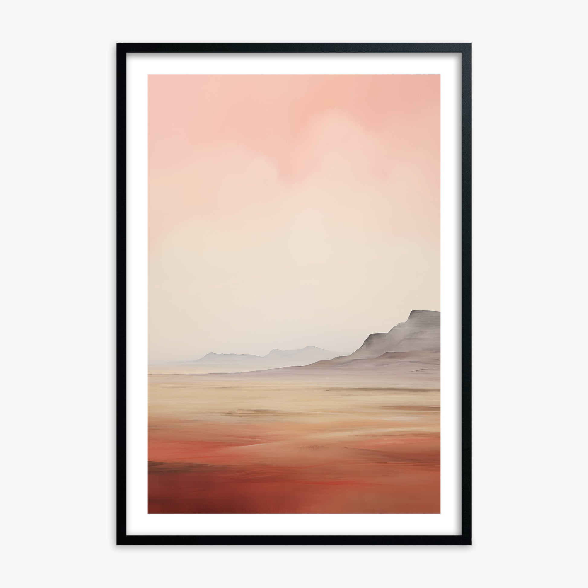 Mesa Dawn, 70x100cm Black Framed Art Reproduction
