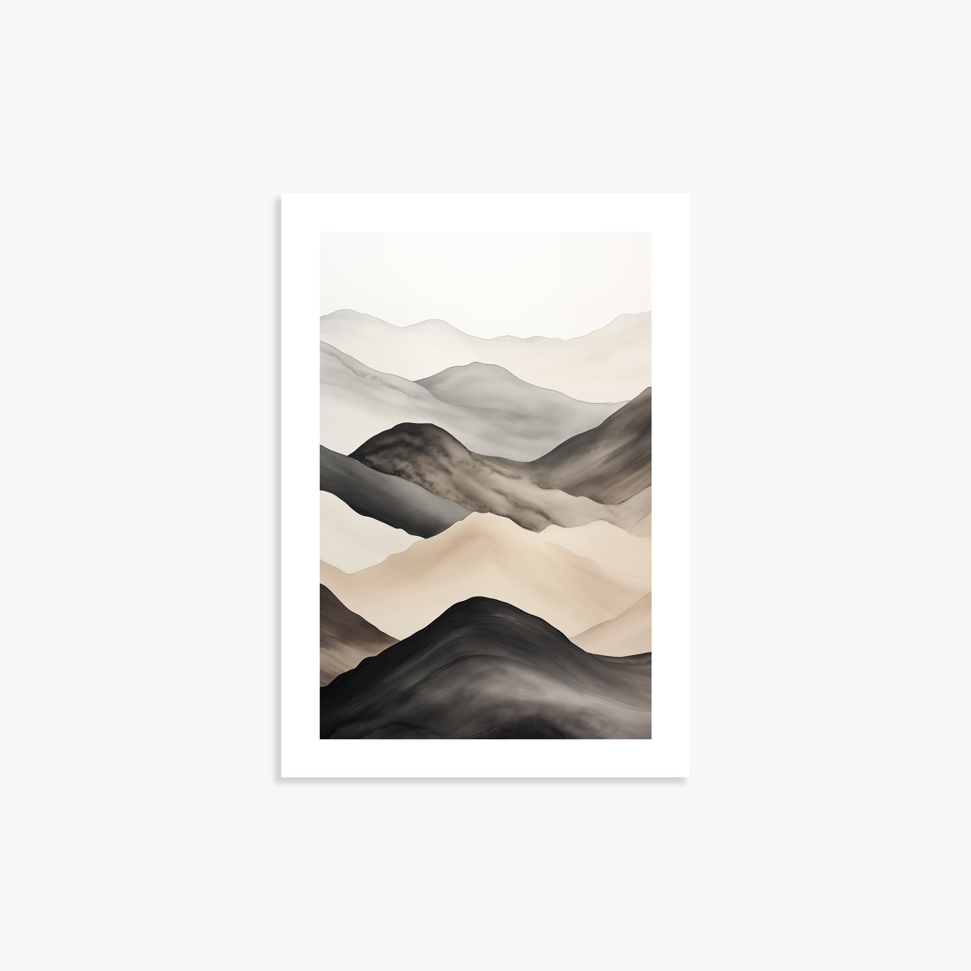 Misty Mountains Drift, 21x30cm Printed Poster