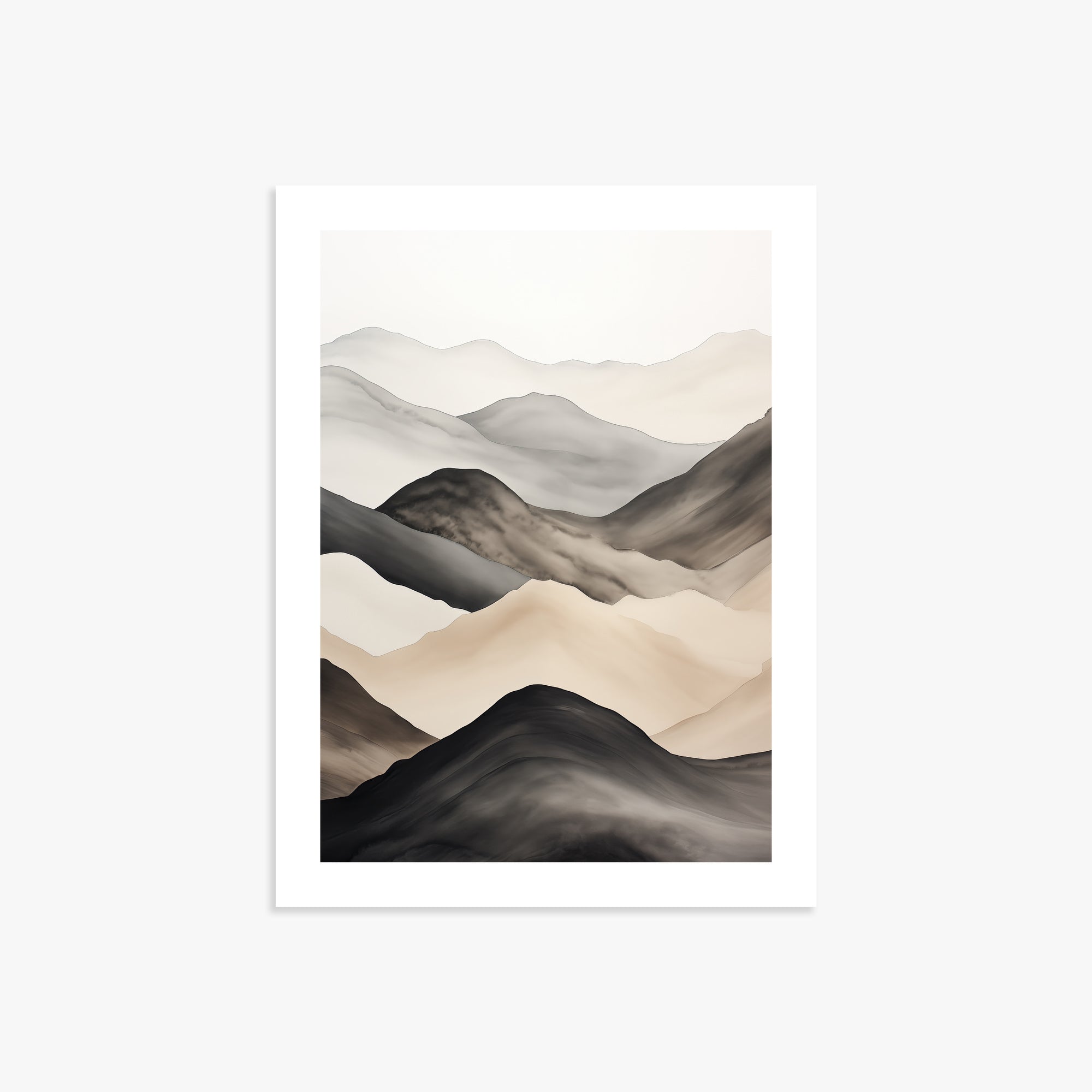 Misty Mountains Drift, 30x40cm Printed Poster