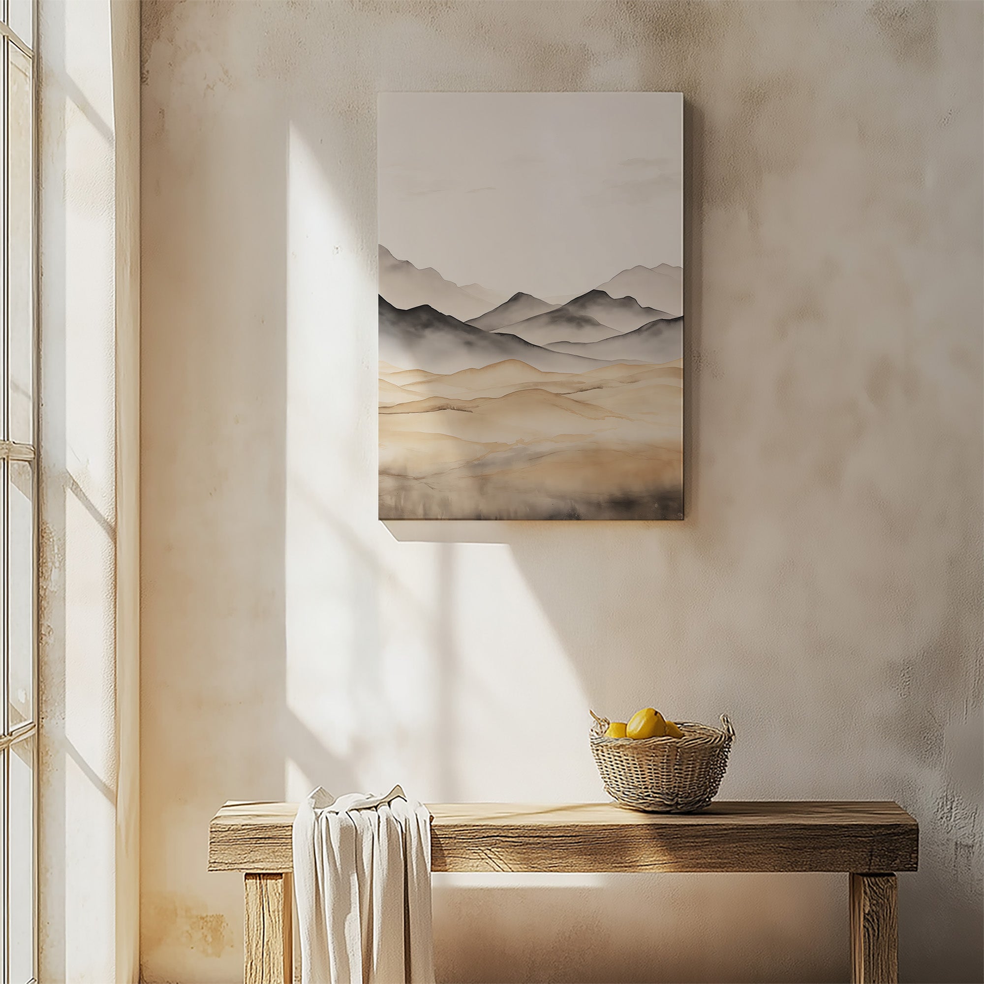 Sérénité des montagnes brumeuses