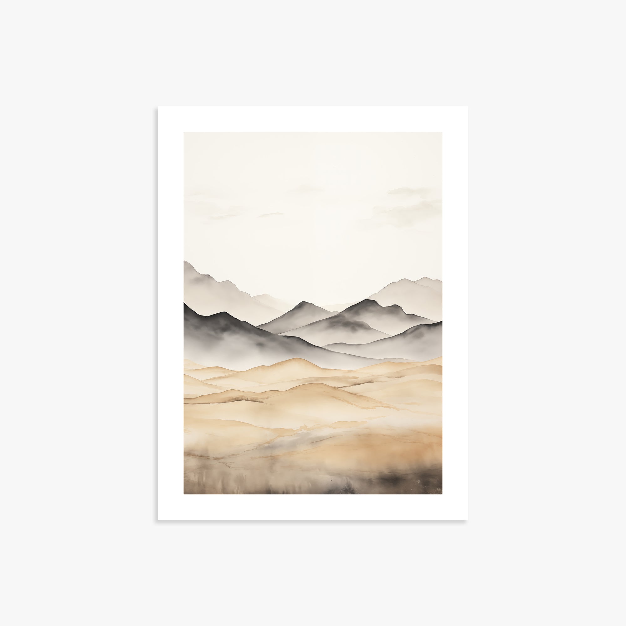 Misty Mountains Serenity, 30x40cm Printed Poster