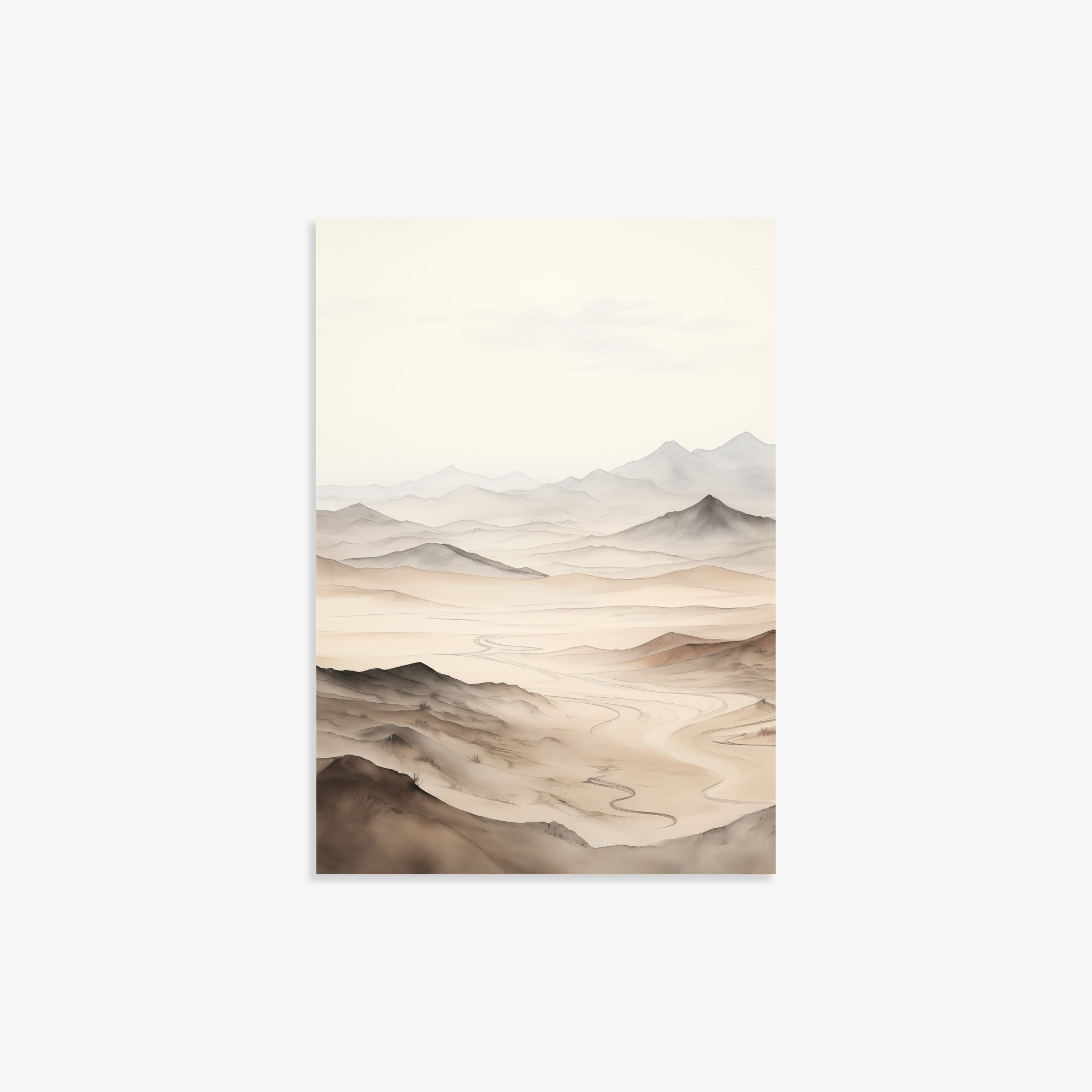 Misty Mountains Voyage, 21x30cm Poster Unframed