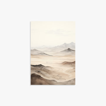 Misty Mountains Voyage, 21x30cm Poster Unframed