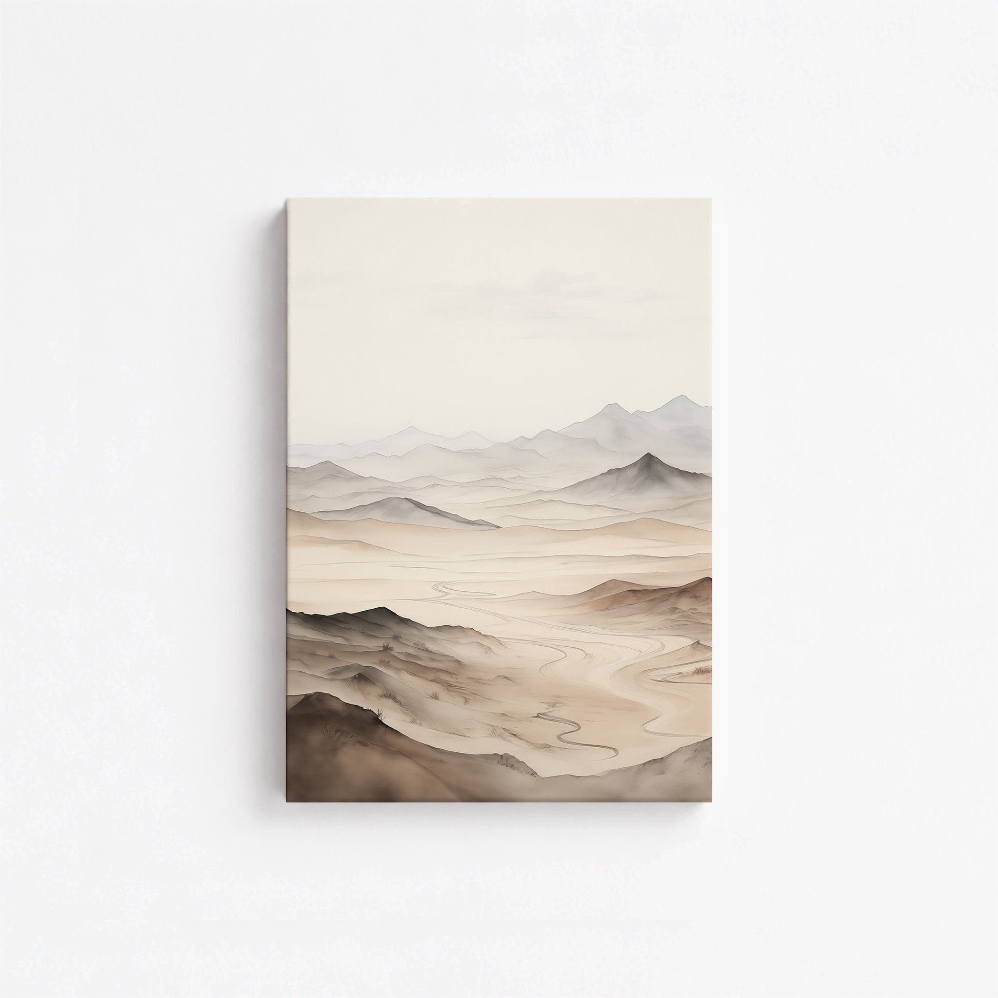 Misty Mountains Voyage, 21x30cm Satin Canvas Poster