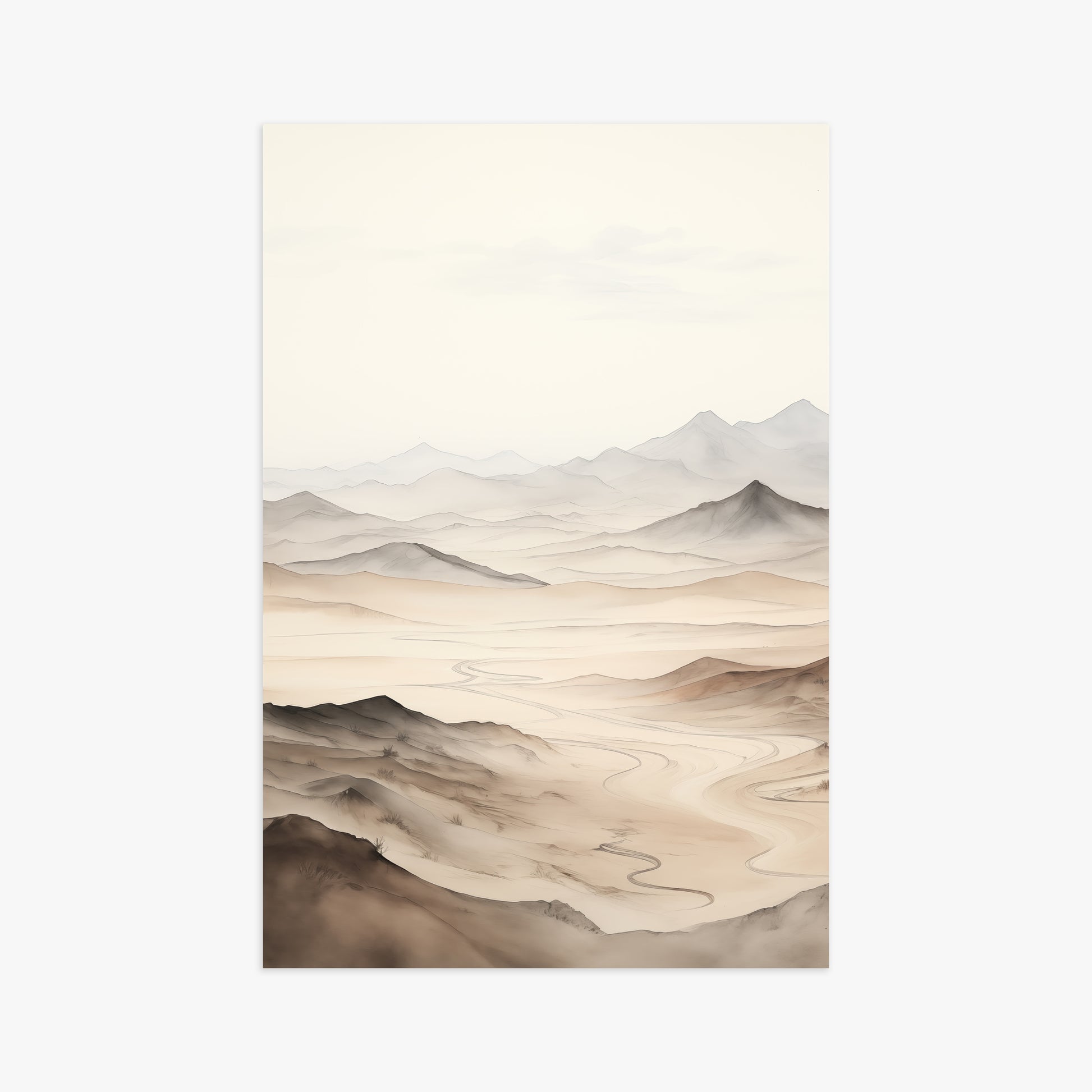 Misty Mountains Voyage, 61x91cm Poster Unframed