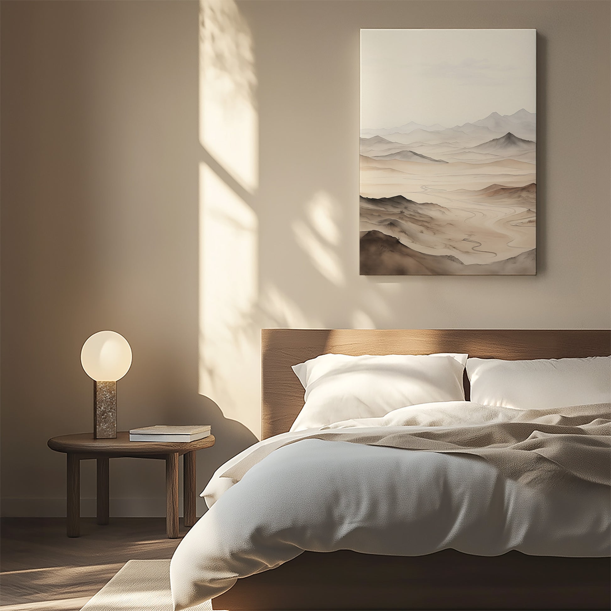 Design Concept No. 55 for Misty Mountains Voyage Modern Satin Canvas Poster Art