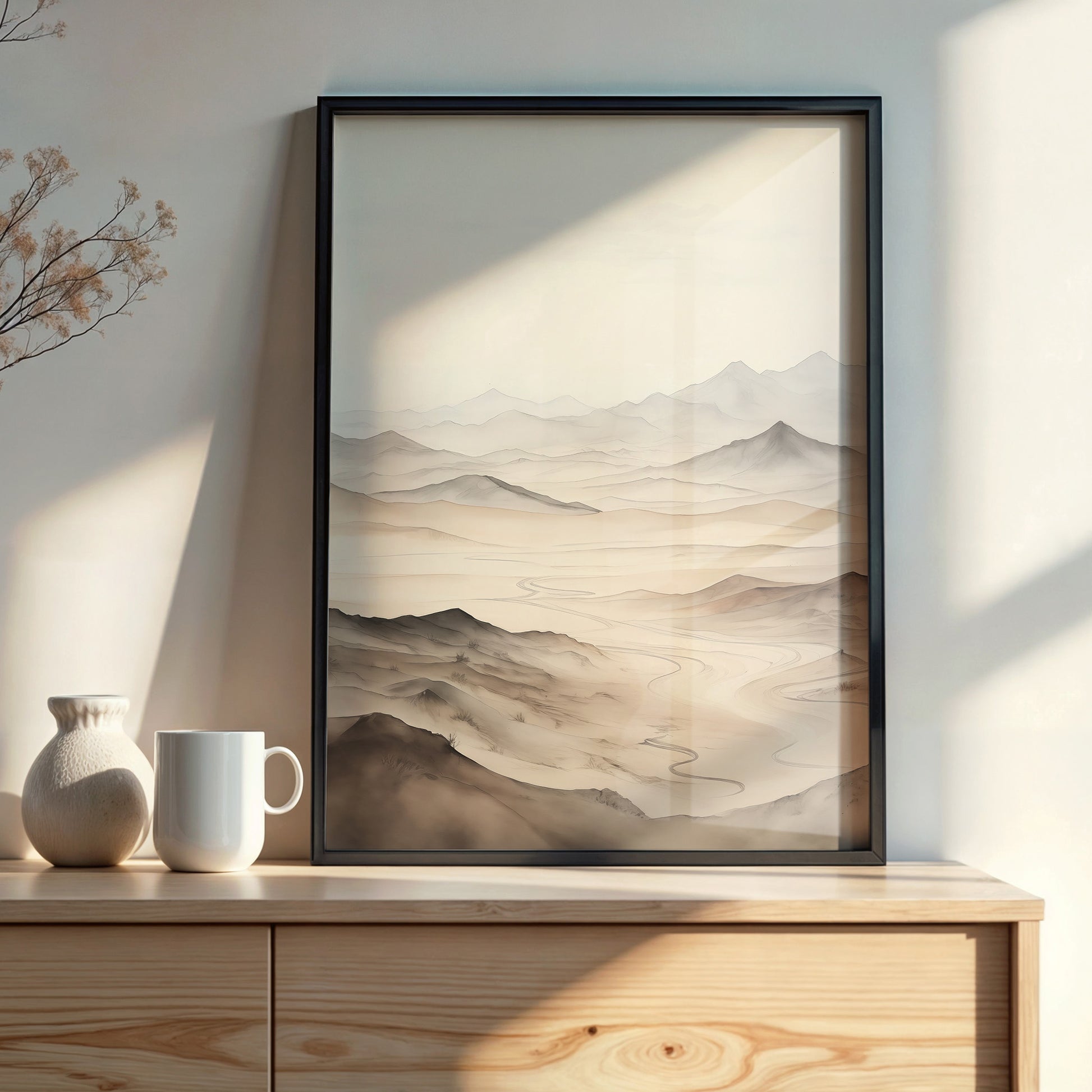 Design Concept No. 22 for Misty Mountains Voyage Modern Poster Art