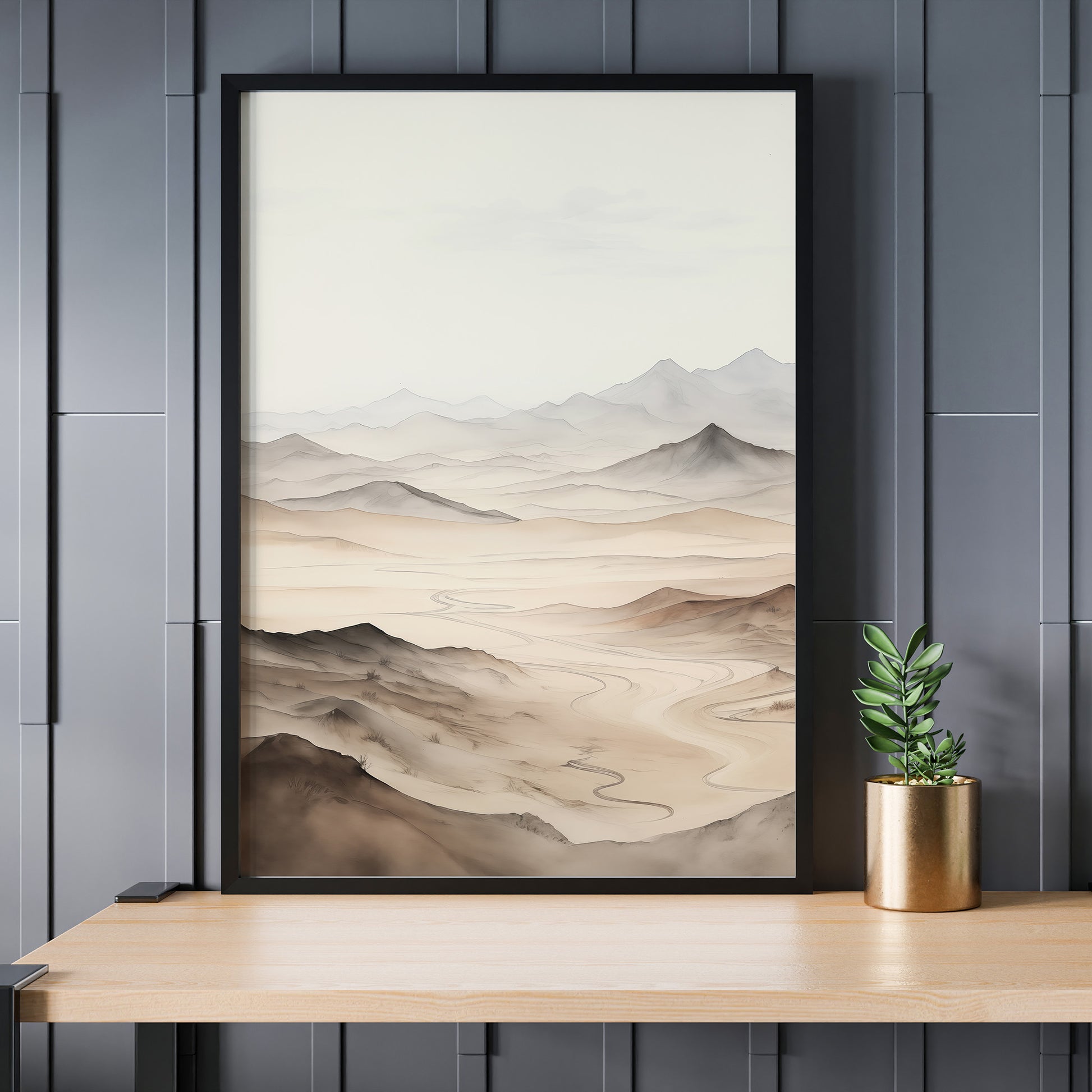 Design Concept No. 24 for Misty Mountains Voyage Modern Poster Art