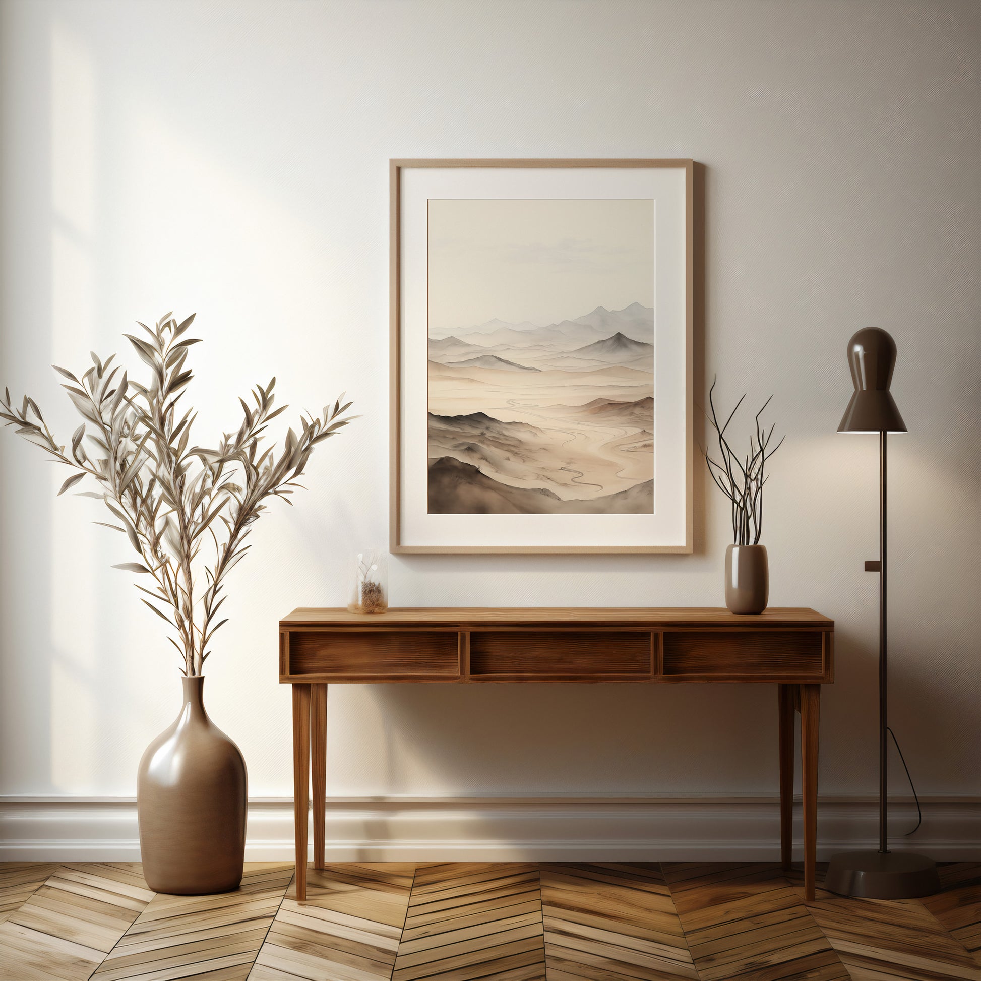 Design Concept No. 37 for Misty Mountains Voyage Modern Poster Art