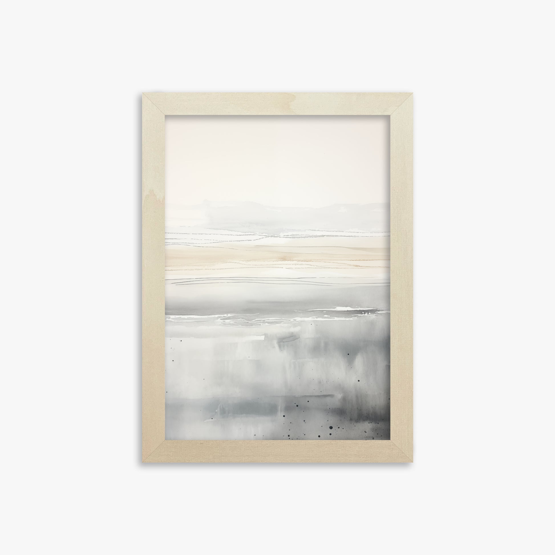 Marshland Horizon, 21x30cm Framed Poster With Lime Wood Frame