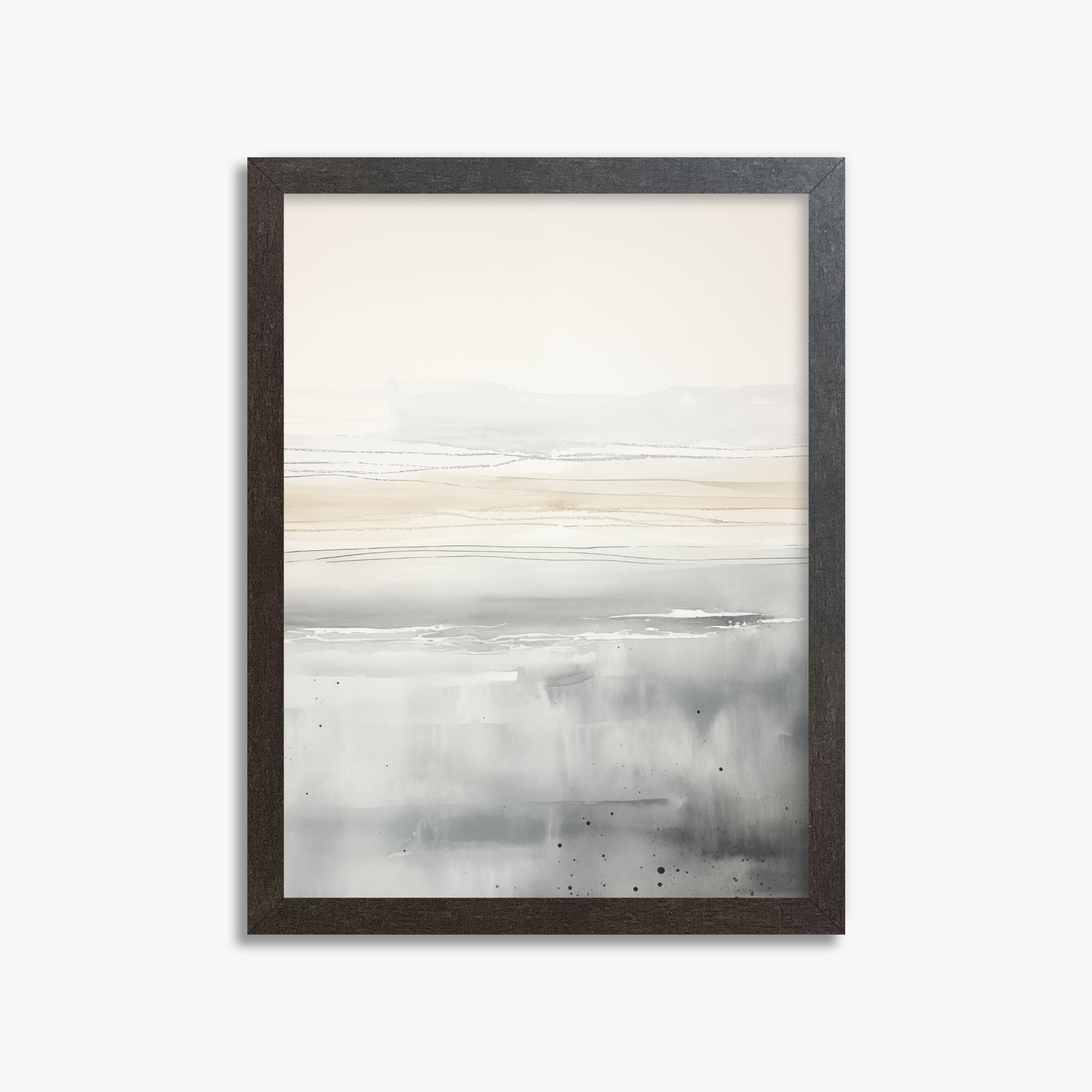 Marshland Horizon, 30x40cm Framed Poster With Espresso Frame