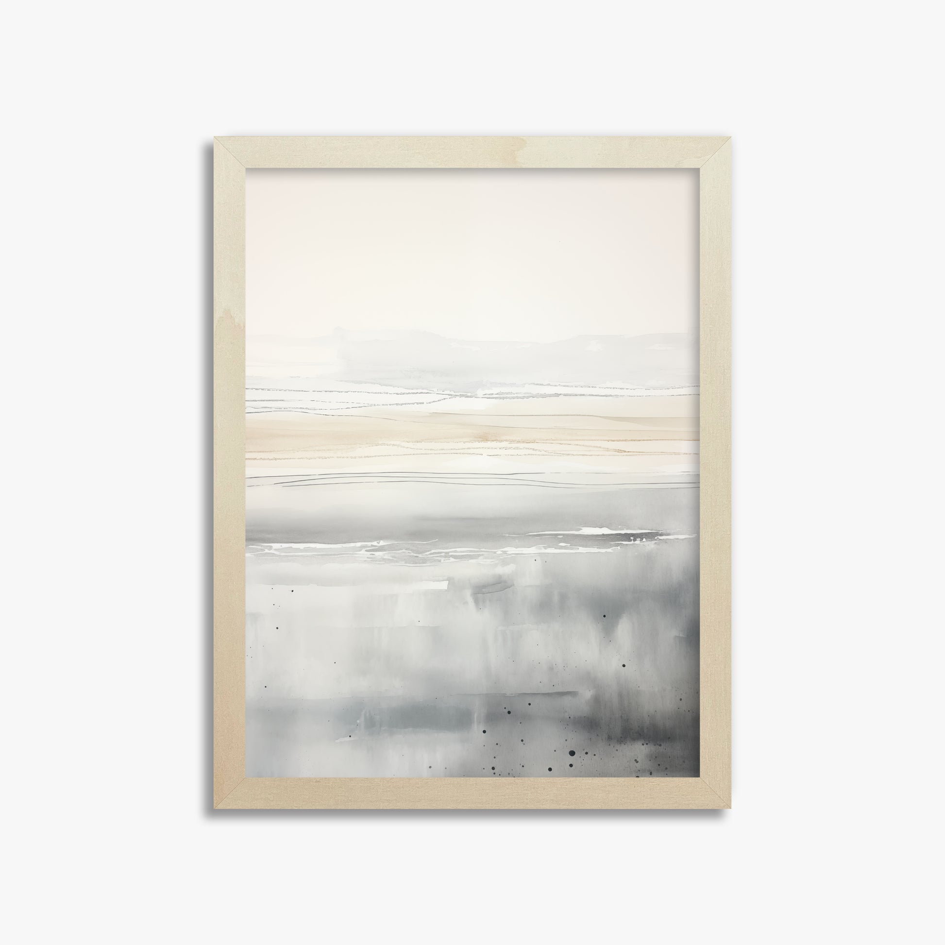 Marshland Horizon, 30x40cm Framed Poster With Lime Wood Frame
