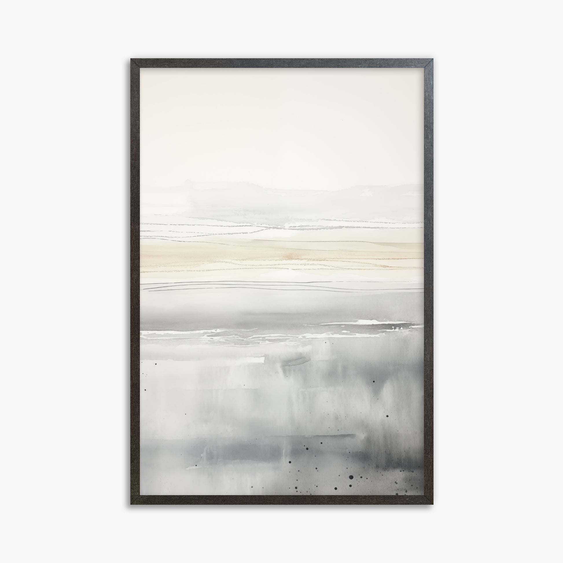 Marshland Horizon, 61x91cm Framed Poster With Espresso Frame