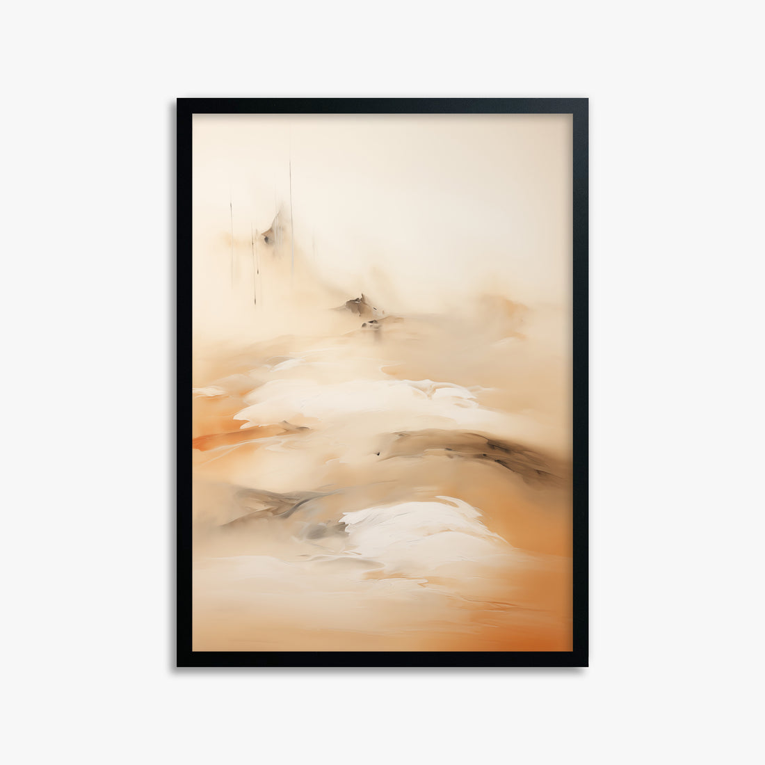Field Of Whispers, 50x70cm Framed Poster With Black Frame