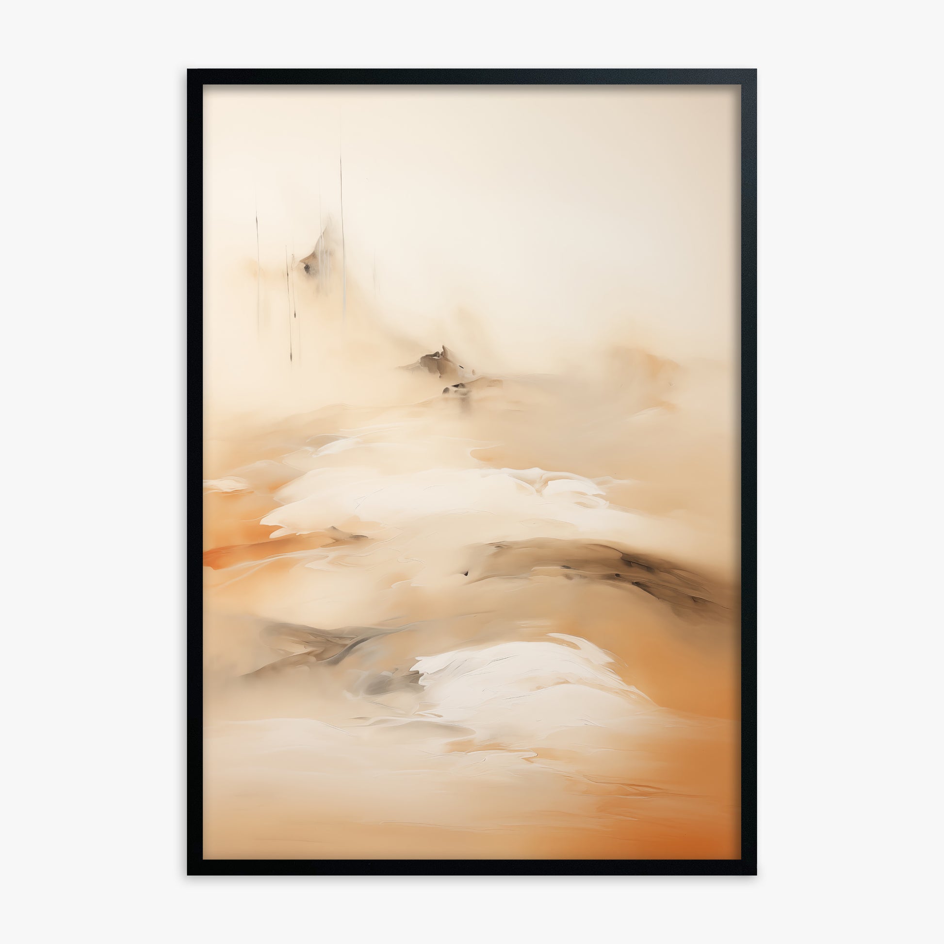 Field Of Whispers, Black Framed Poster With Black Frame