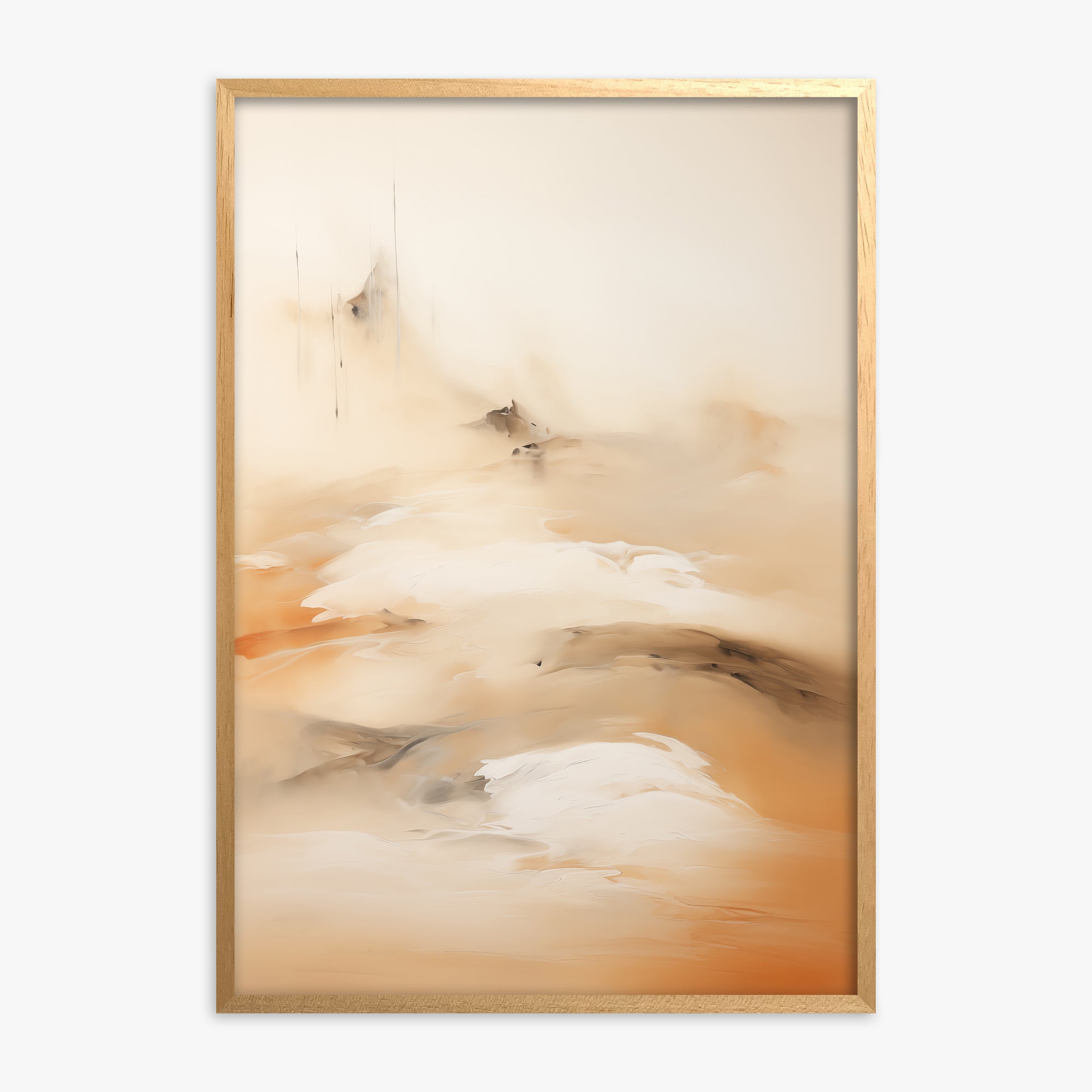 Field Of Whispers, Oak Framed Poster With Oak Frame