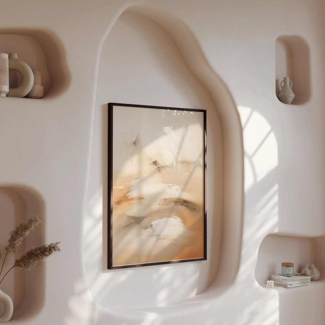 Field Of Whispers, 50x70cm Framed Poster With Black Frame