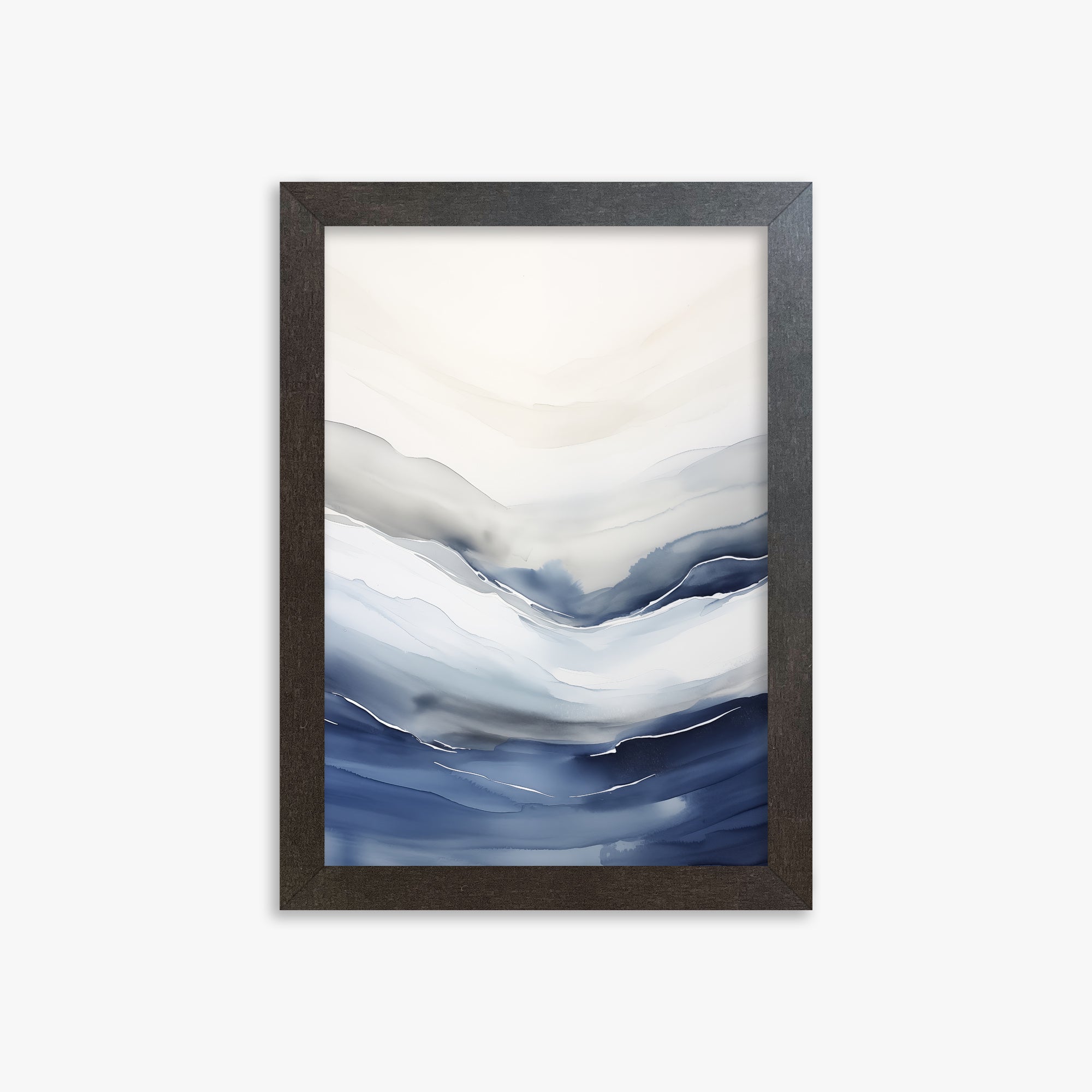 Serene Tides, 21x30cm Framed Poster With Espresso Frame