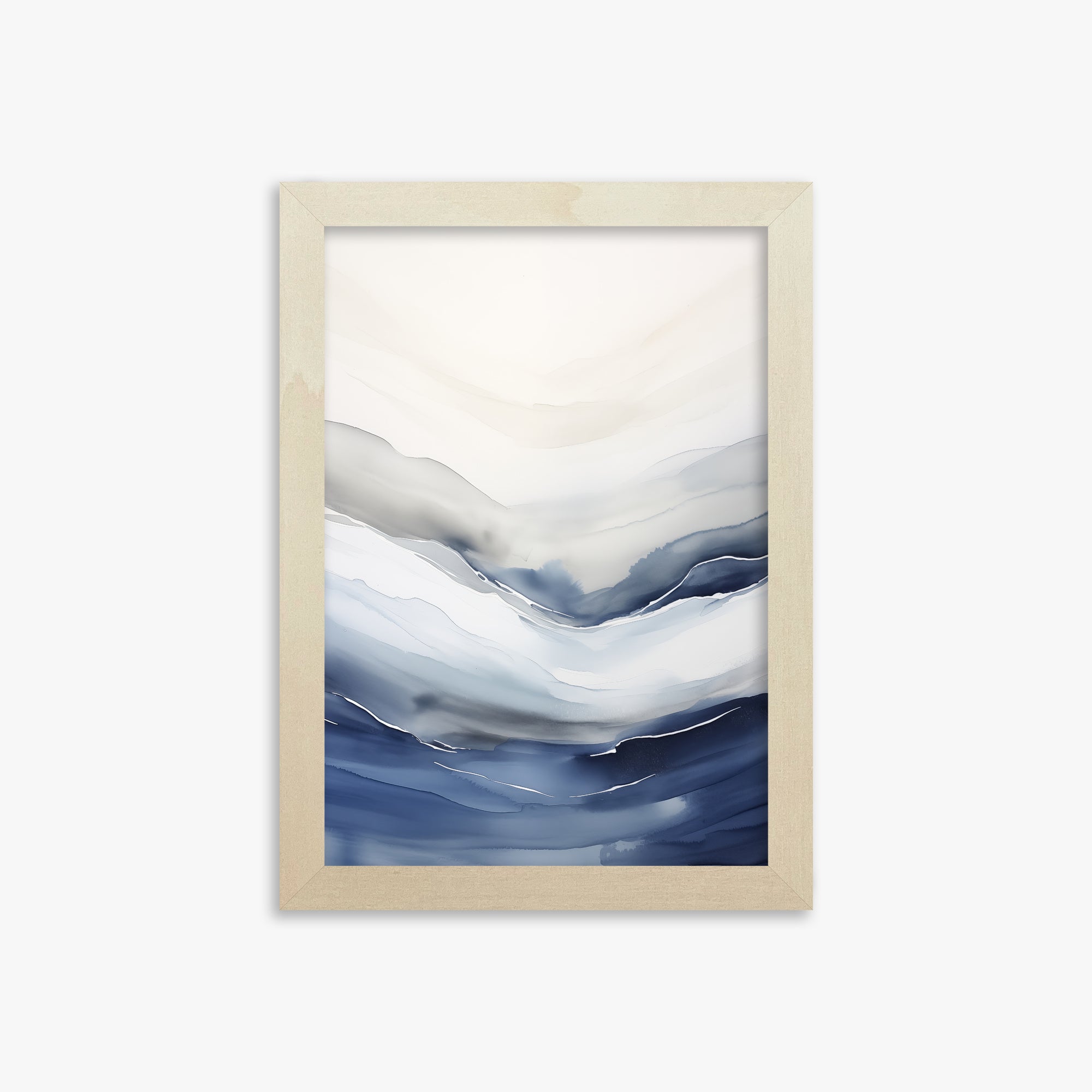 Serene Tides, 21x30cm Framed Poster With Lime Wood Frame