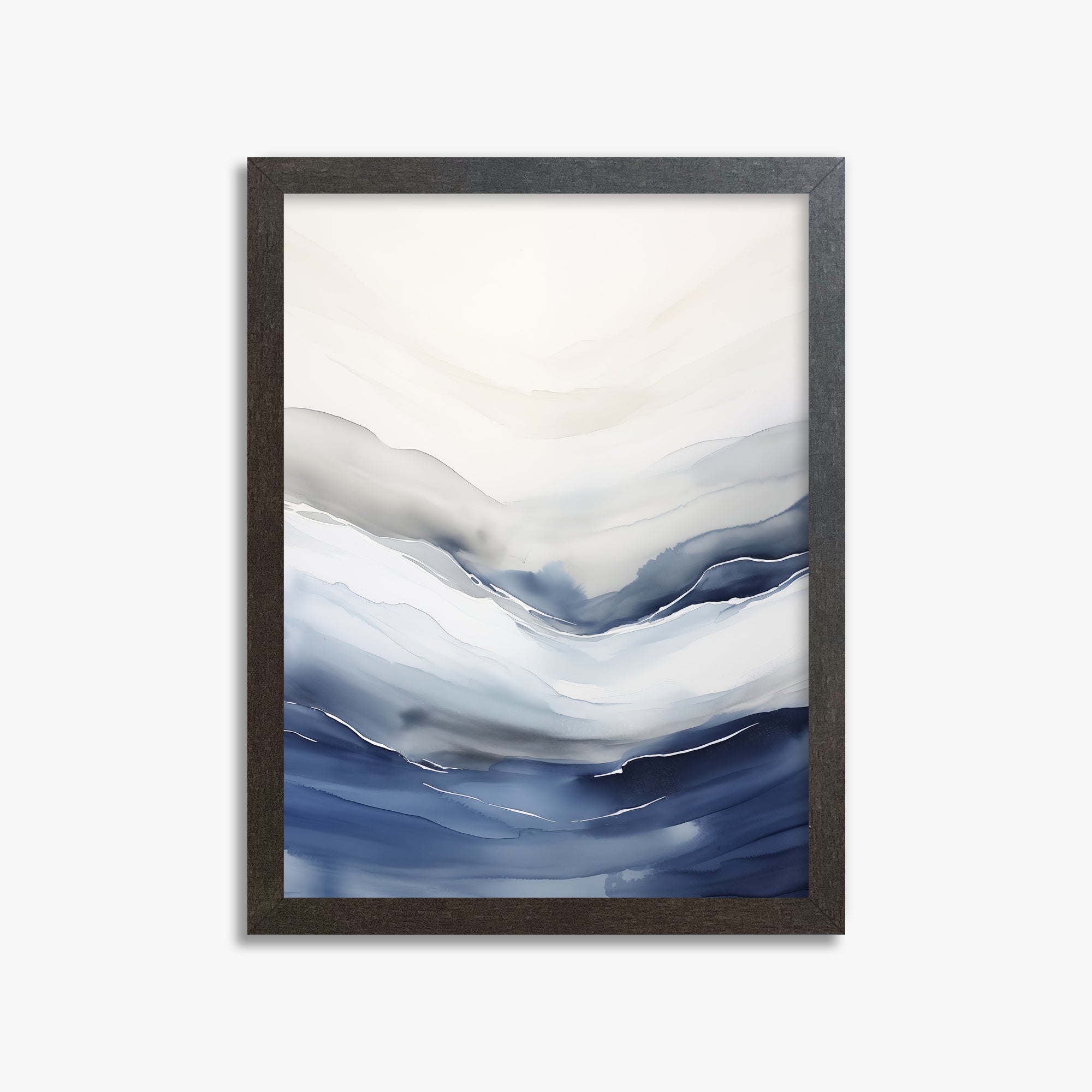 Serene Tides, 30x40cm Framed Poster With Espresso Frame