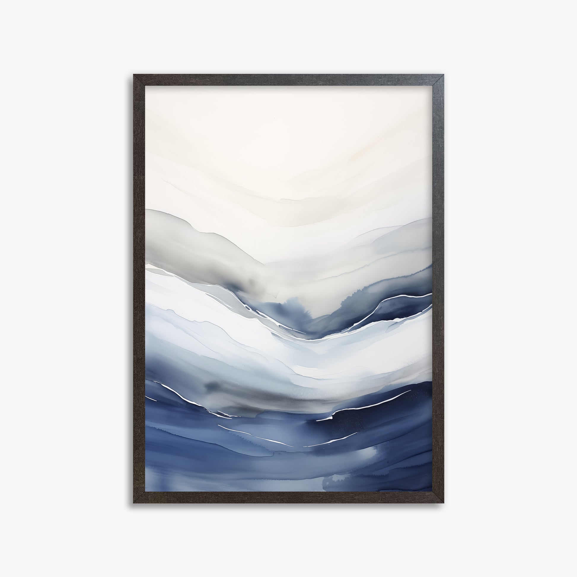 Serene Tides, 50x70cm Framed Poster With Espresso Frame