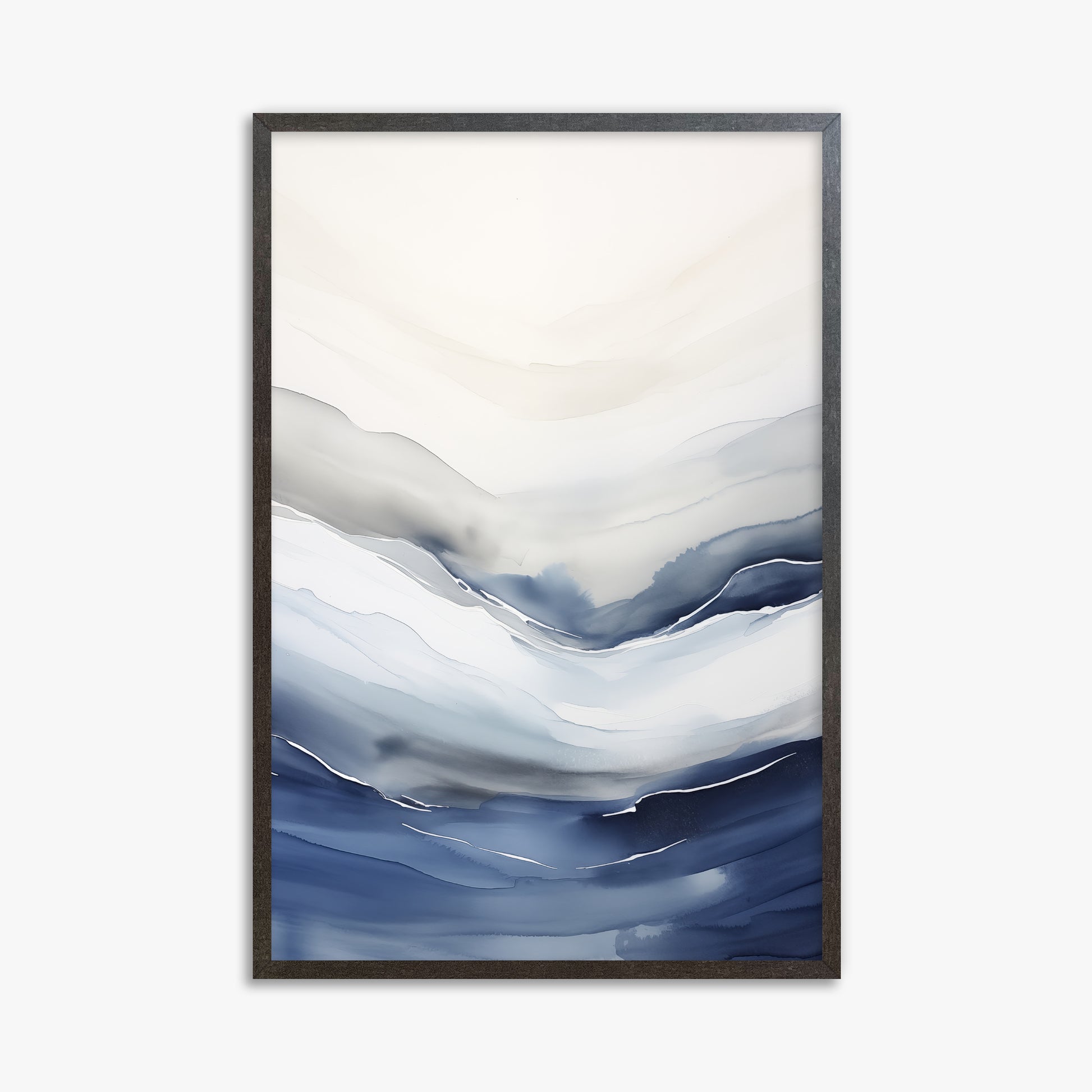 Serene Tides, 61x91cm Framed Poster With Espresso Frame